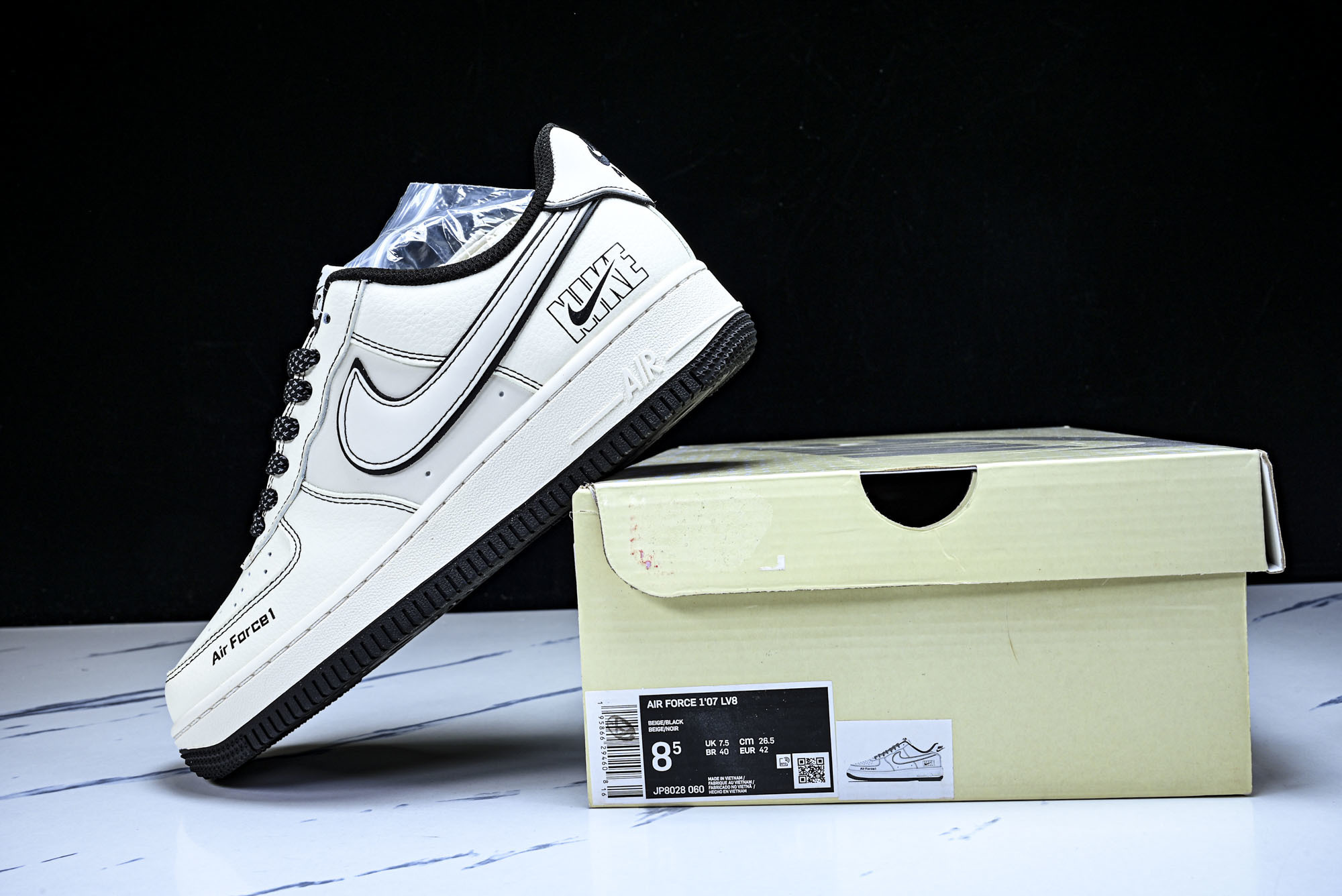 Nike Air Force 1'07 Low 黑兔八哥 空军一号低帮休闲板鞋 jp-8148-0603