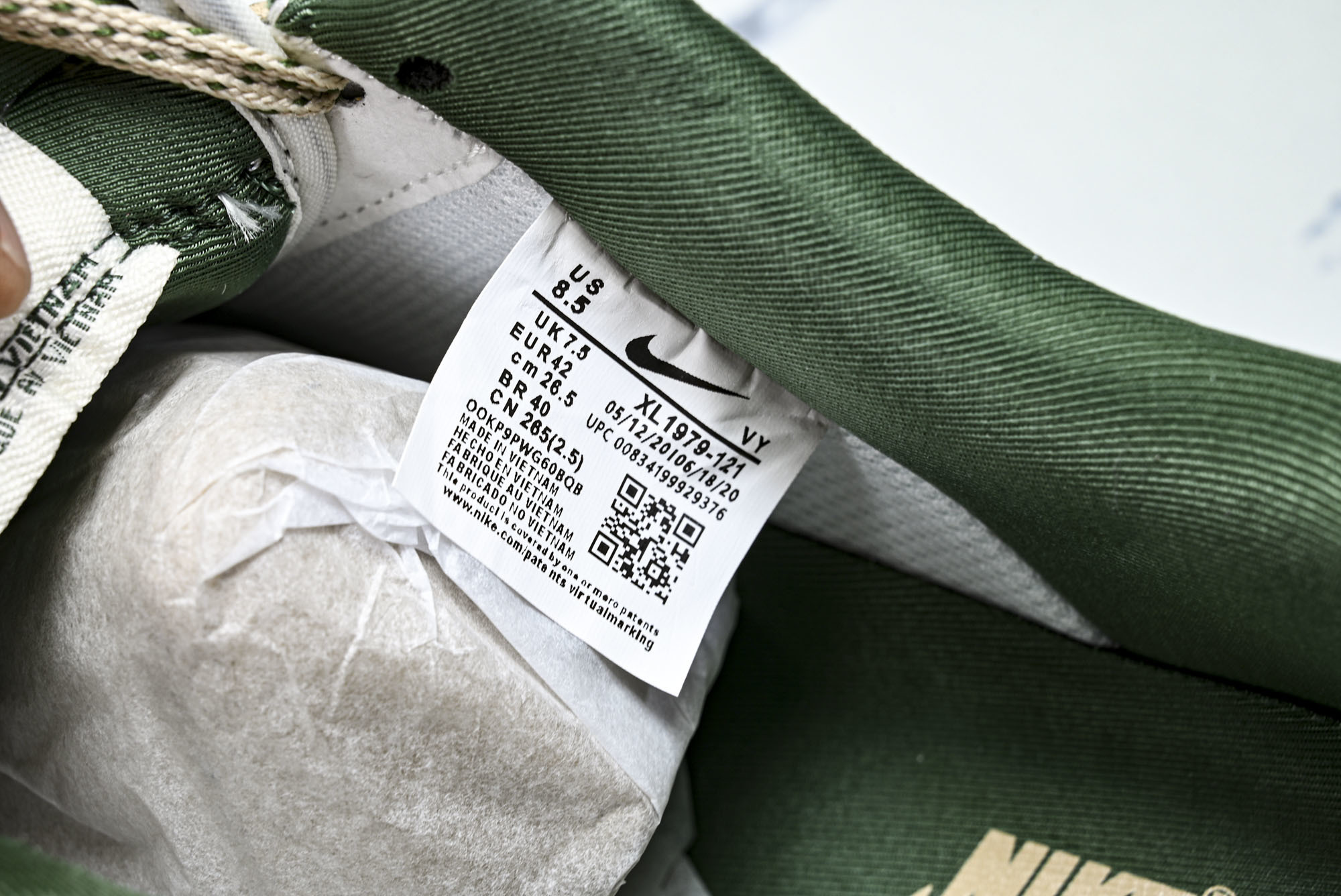 Nike Air Force 1'07 Low 古驰联名 花纹红勾 空军一号低帮休闲板鞋 XL1979-