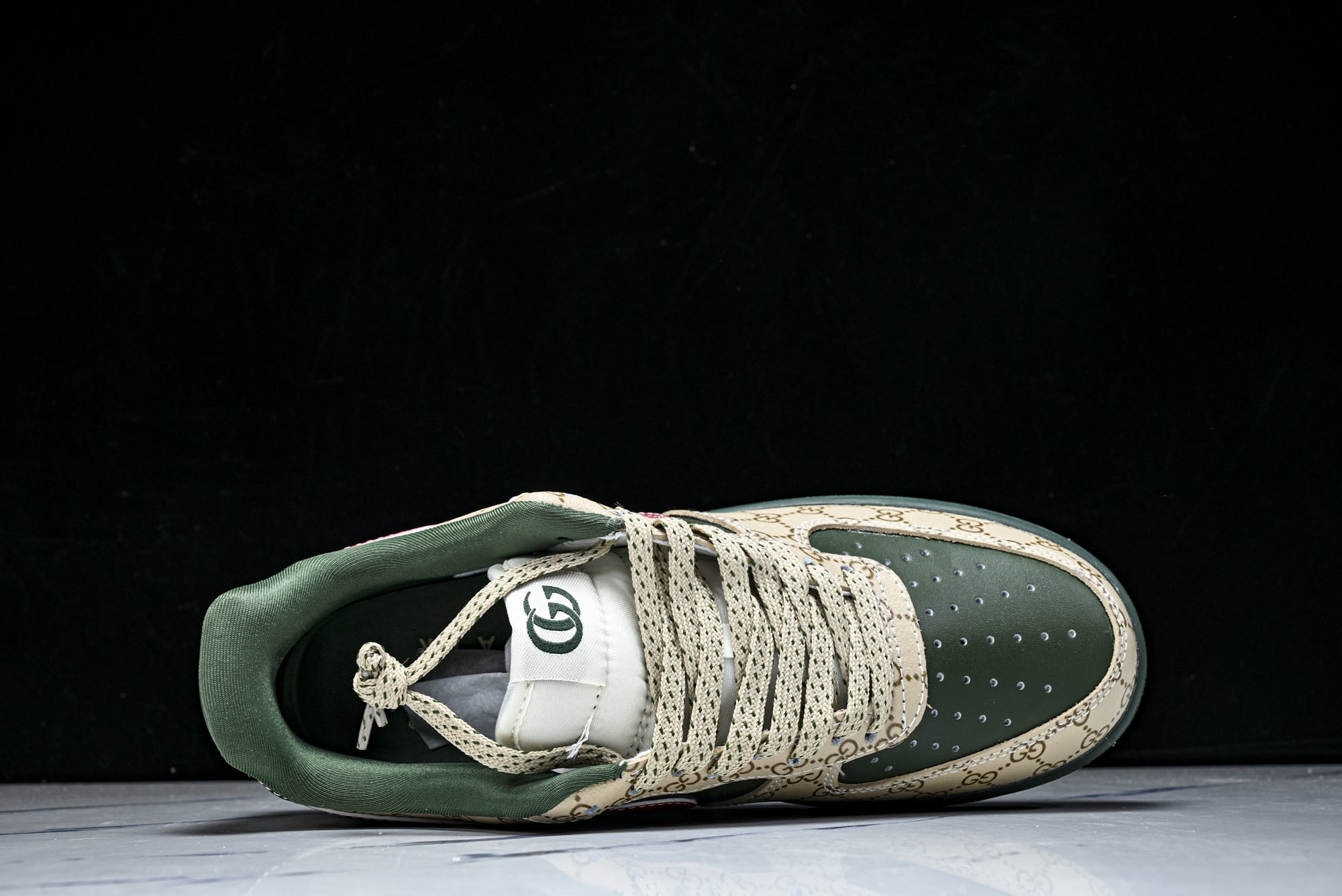 Nike Air Force 1'07 Low 古驰联名 花纹红勾 空军一号低帮休闲板鞋 XL1979-