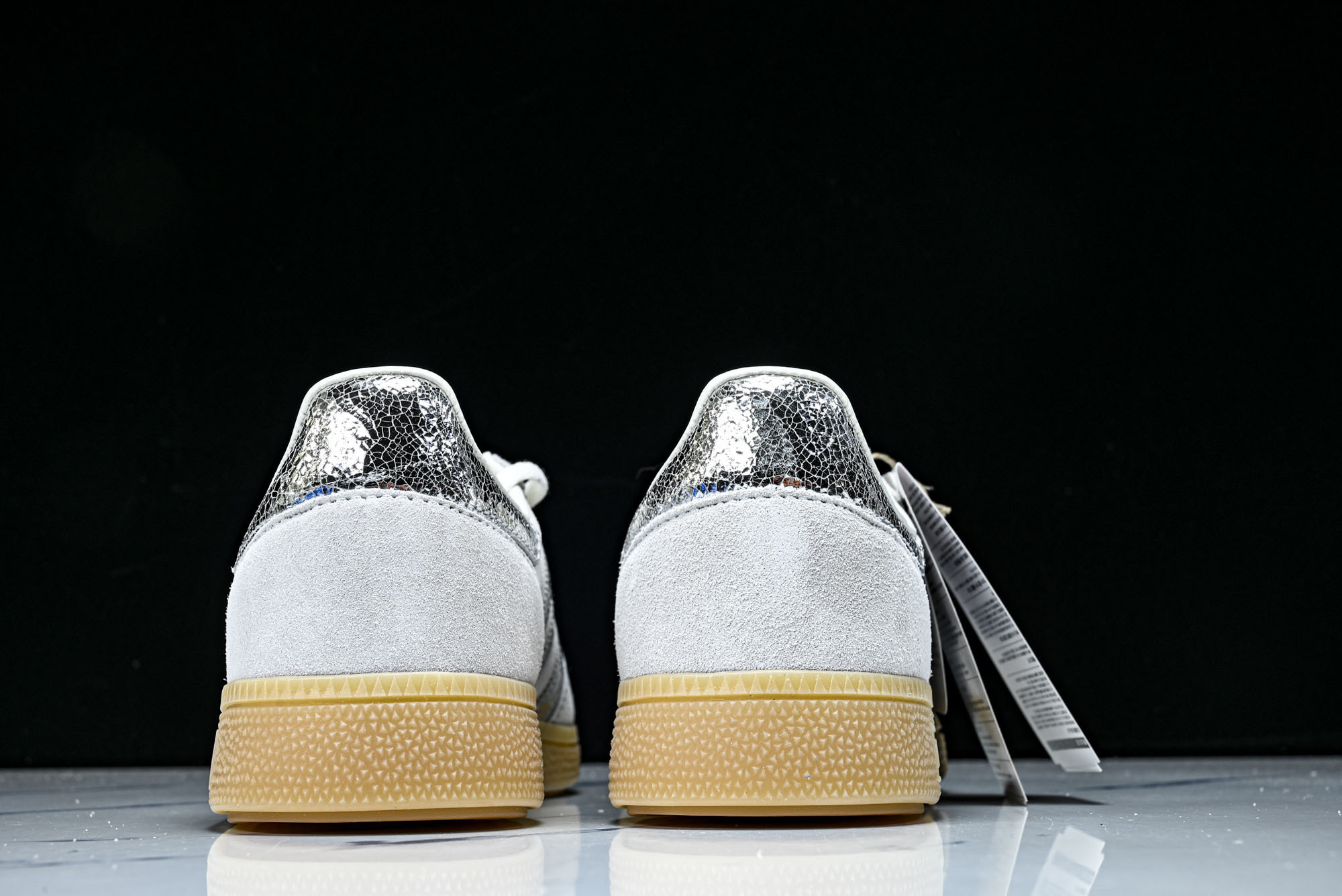 (纯原)Adidas Handball Spezial 阿迪达斯经典款牛皮复古休闲板鞋 白银生胶 HQ0