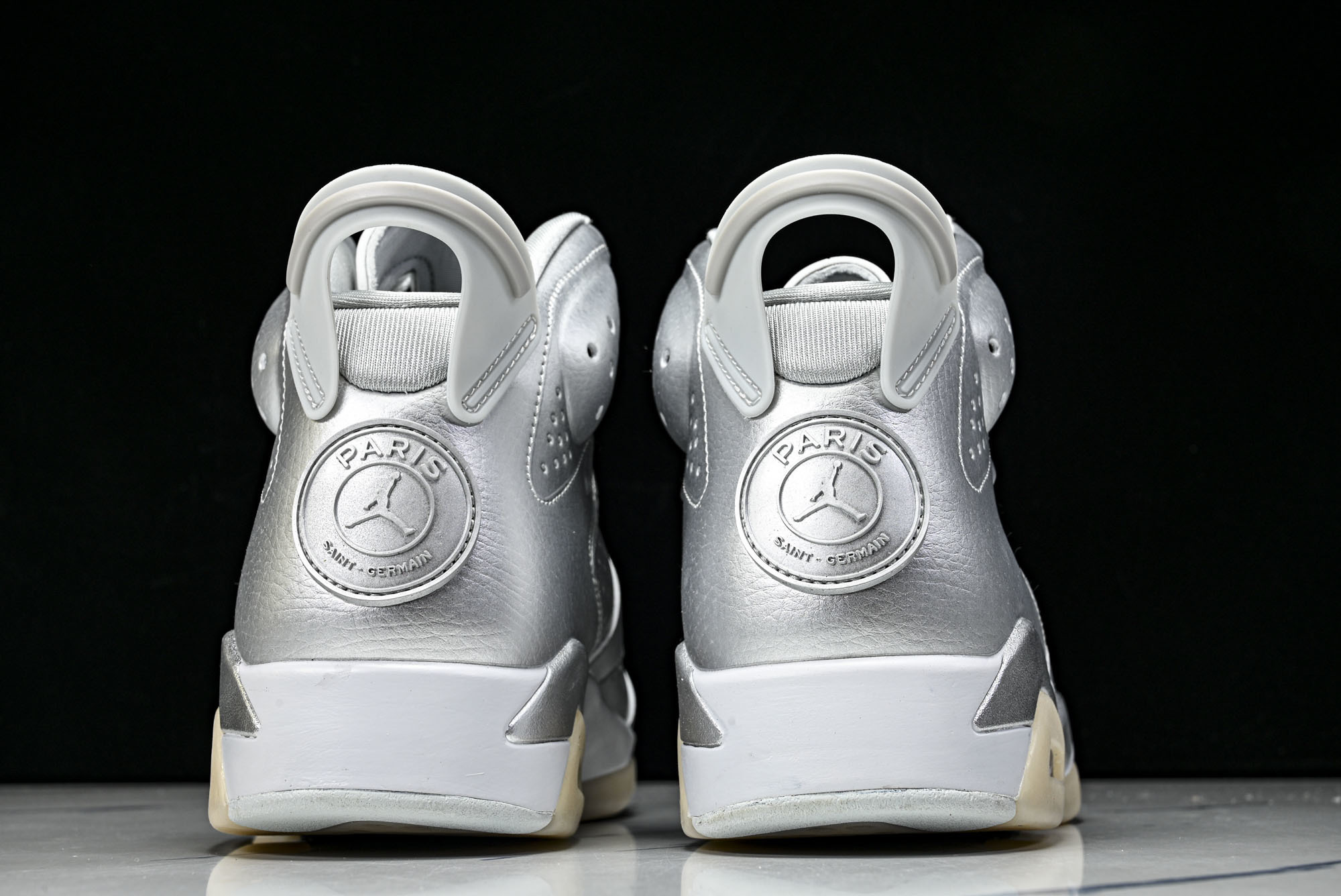 PSG x Air Jordan 6 Retro AJ6 乔6液态银 大巴黎 IQ5135-01040 