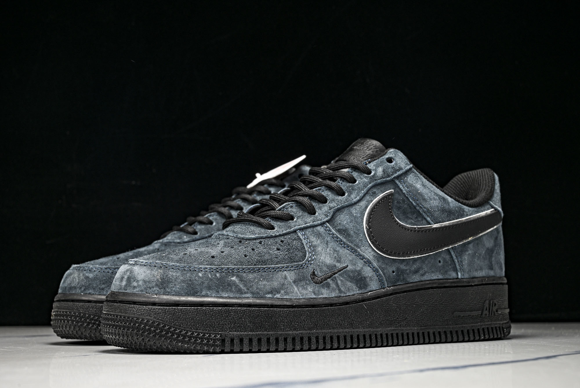 Nike Air Force 1'07 Low 深蓝黑 全麂皮 空军低帮休闲板鞋 ZH0316-1573