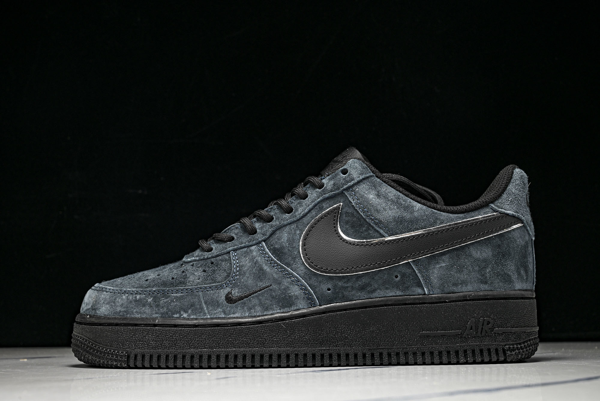 Nike Air Force 1'07 Low 深蓝黑 全麂皮 空军低帮休闲板鞋 ZH0316-1573