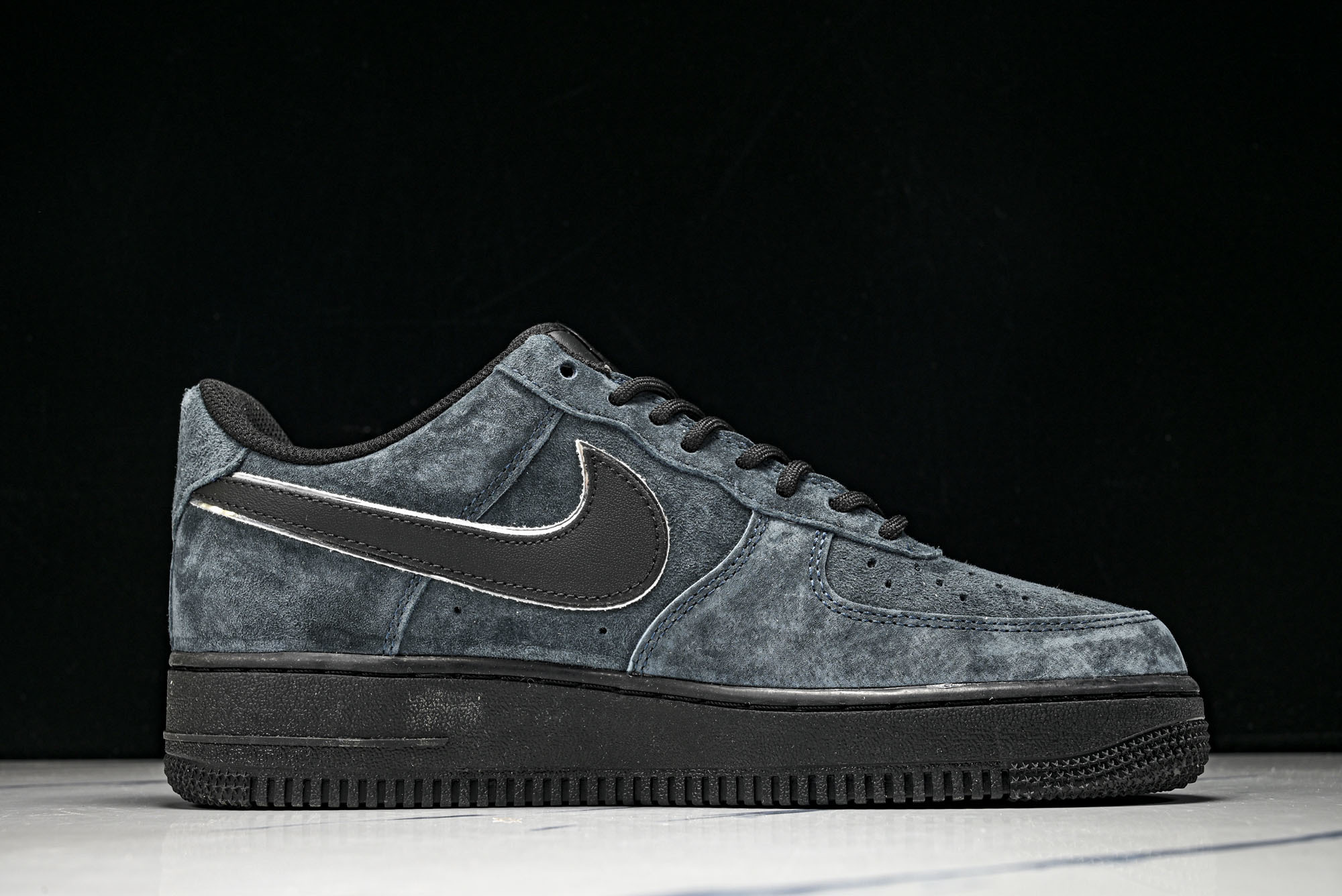 Nike Air Force 1'07 Low 深蓝黑 全麂皮 空军低帮休闲板鞋 ZH0316-1573