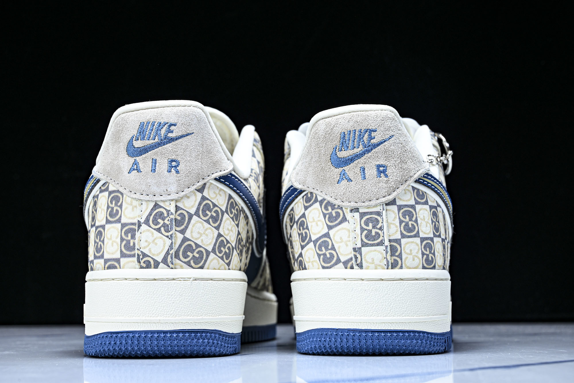Nike Air Force 1'07 Low 联名 米白蓝 空军一号低帮休闲板鞋 XL1979-127