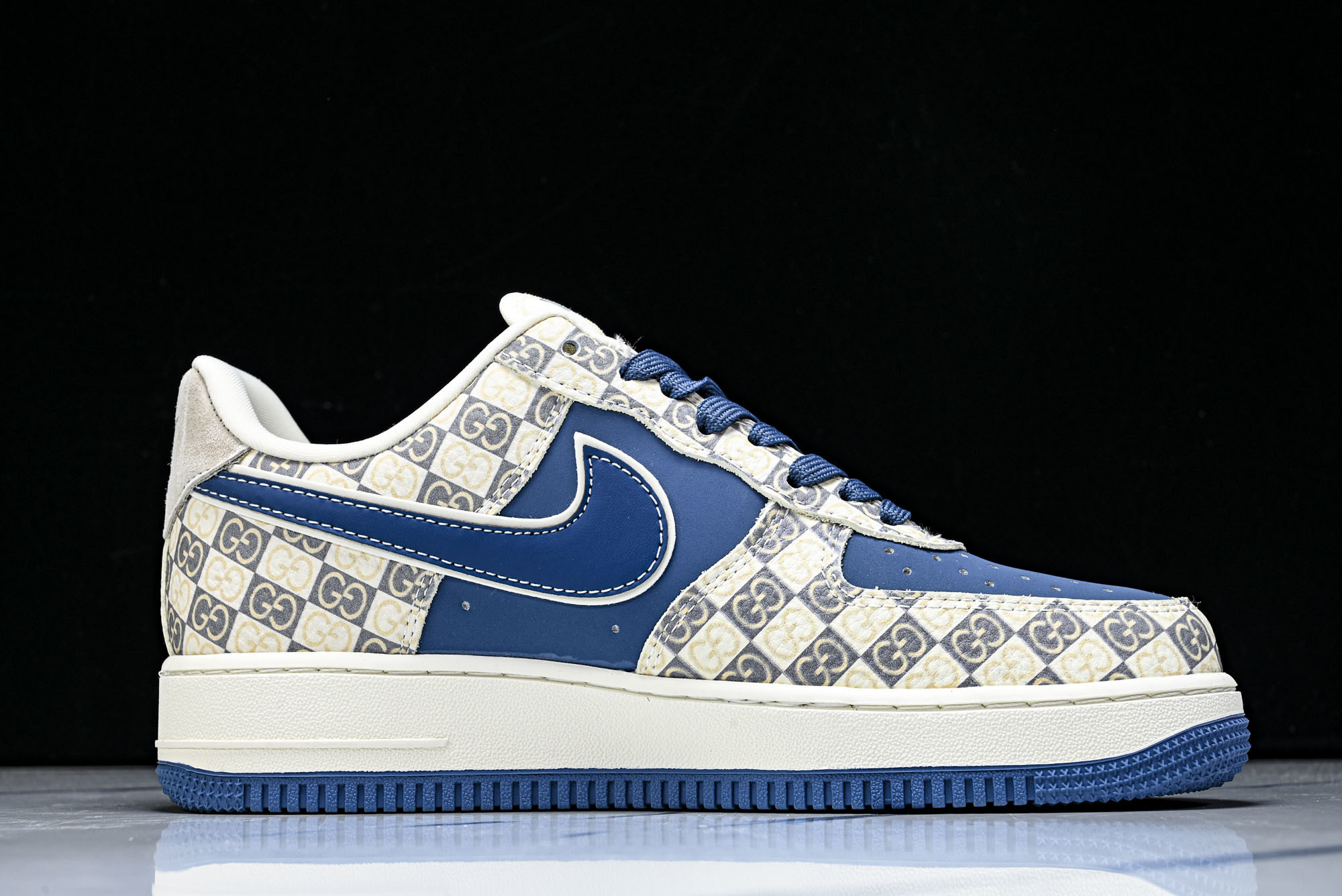 Nike Air Force 1'07 Low 联名 米白蓝 空军一号低帮休闲板鞋 XL1979-127
