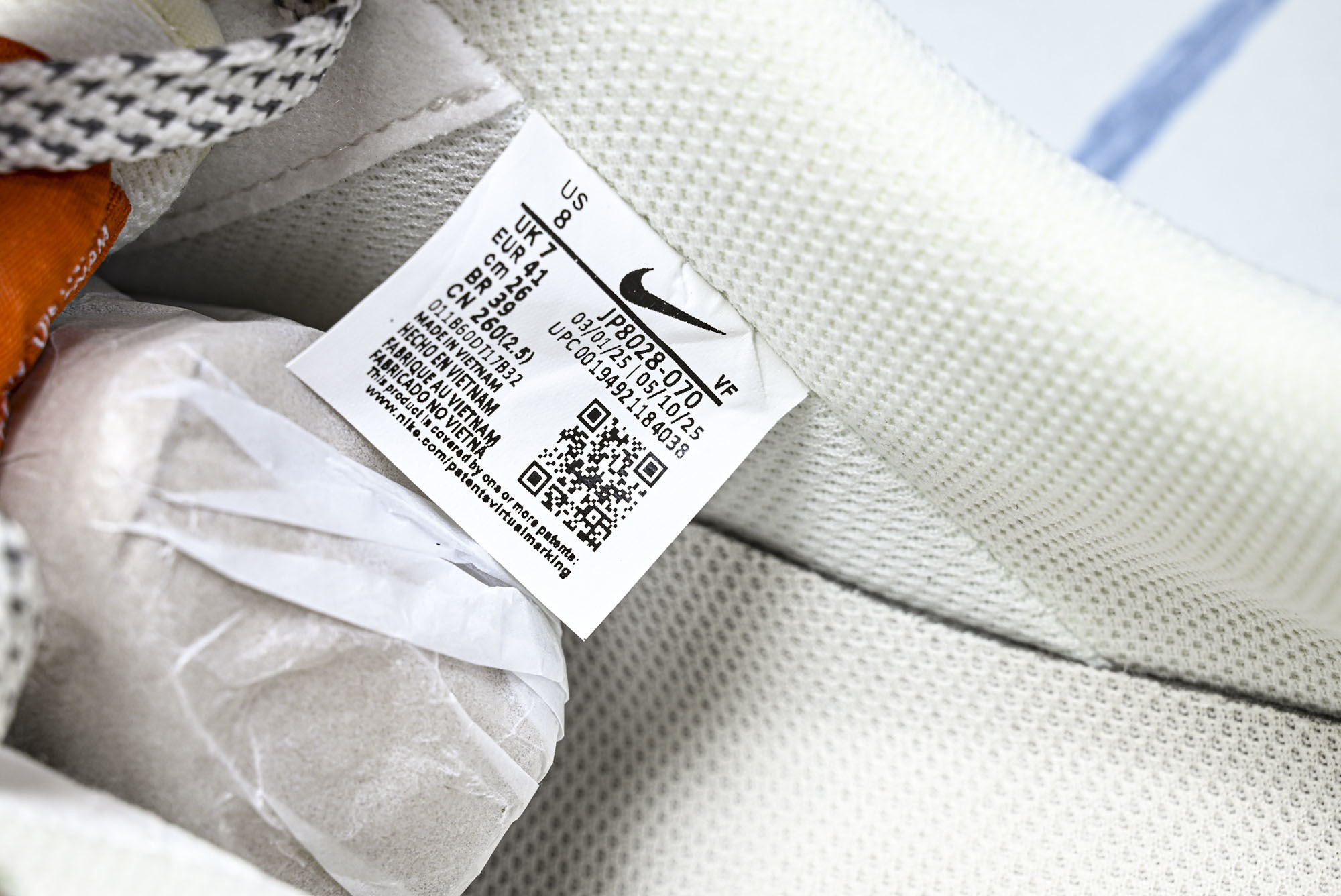 Nike Air Force 1'07 Low 联名 米灰红拼接 空军一号低帮休闲板鞋 jp-8148-