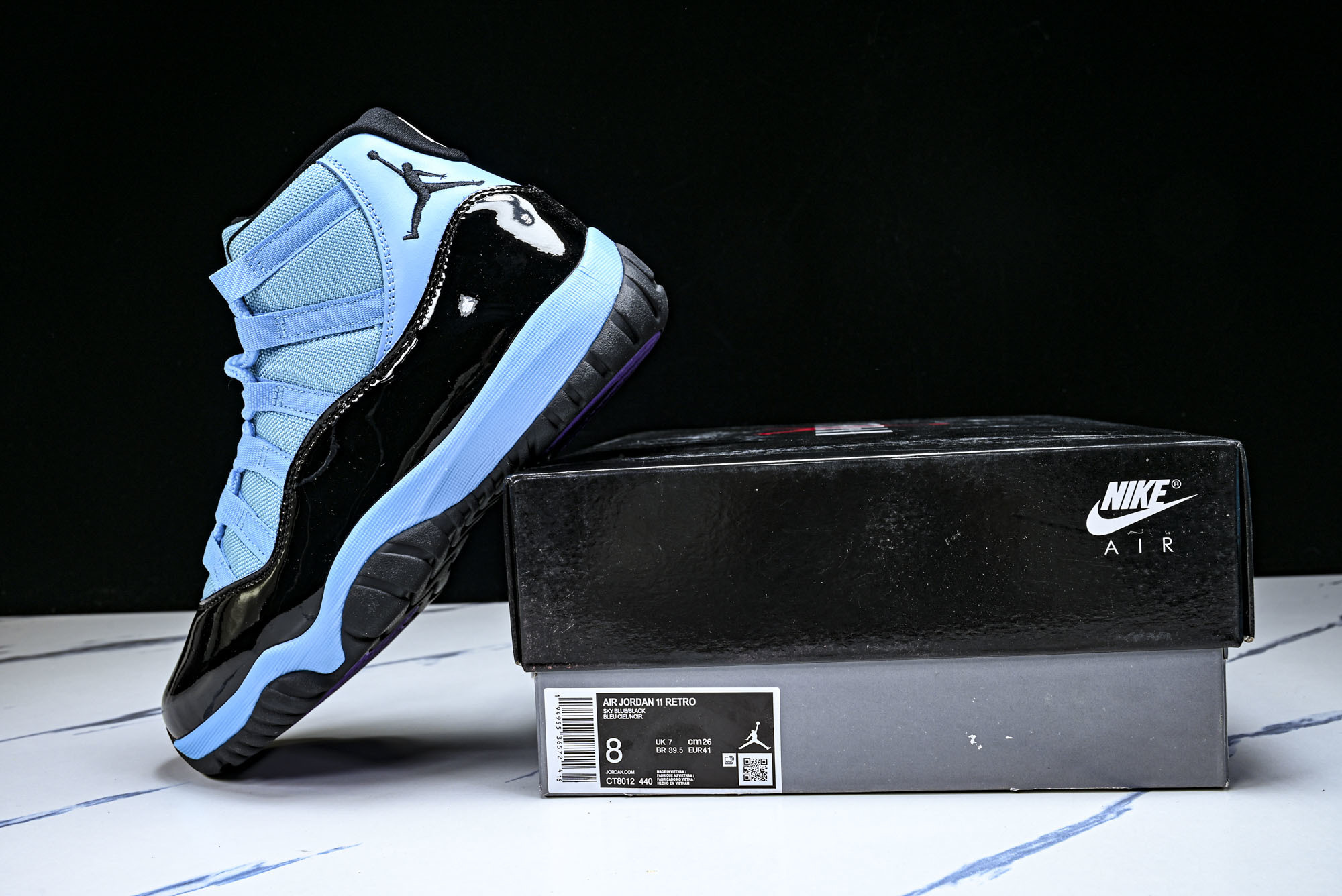 Air Jordan 11 Retro AJ11 乔11蓝黑 CT8012-440 YZ77740 40