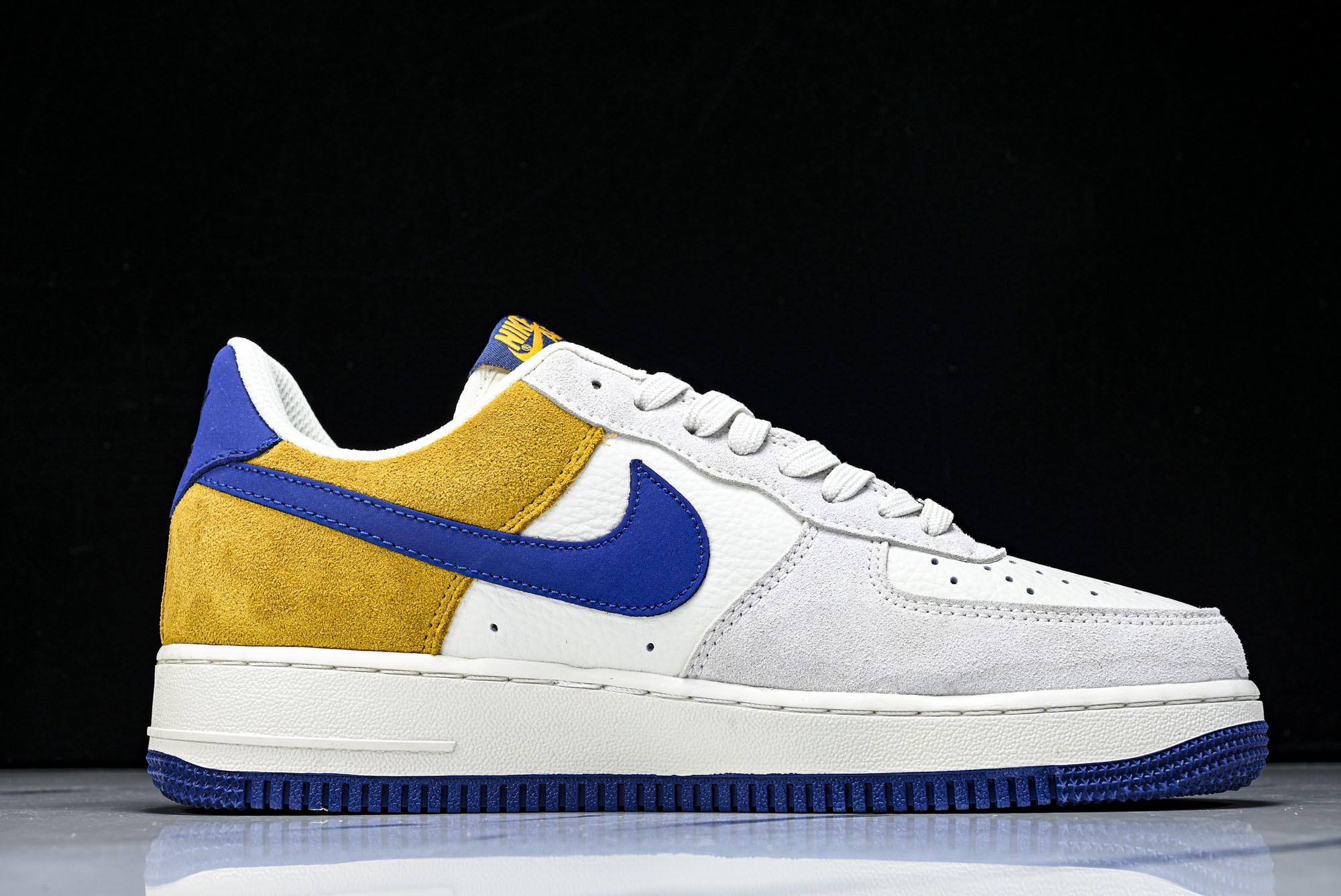 Nike Air Force 1'07 Low 白灰棕蓝拼接 空军一号低帮休闲板鞋 HF2794-100