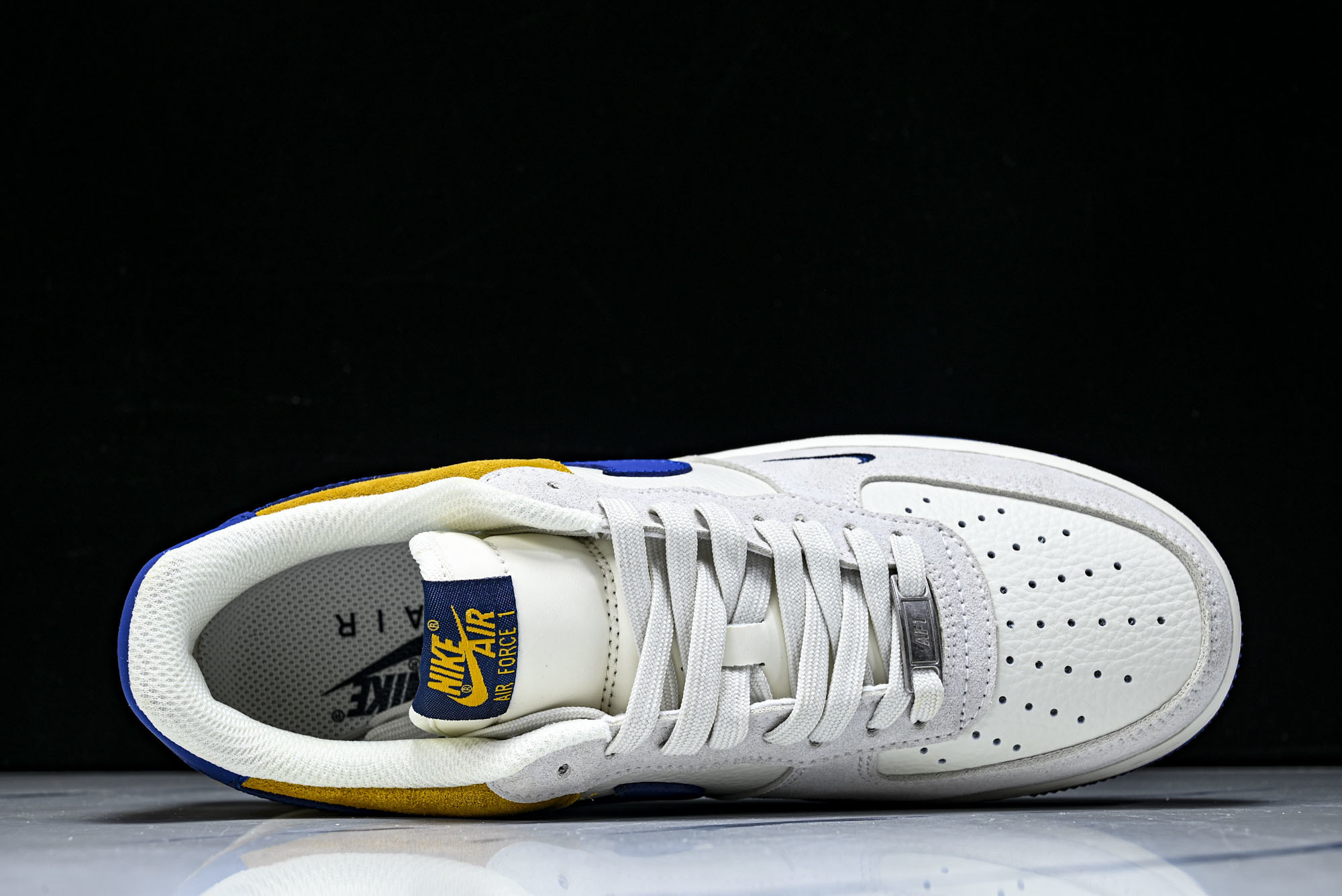 Nike Air Force 1'07 Low 白灰棕蓝拼接 空军一号低帮休闲板鞋 HF2794-100