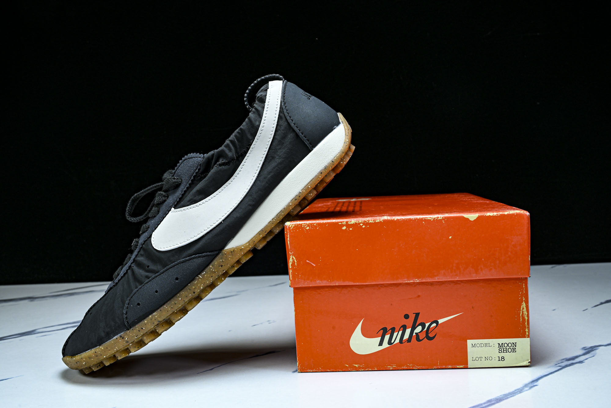 (纯原)NK Moon Shoe SP Jacquemus Off Noir (Women's) 黑灰白