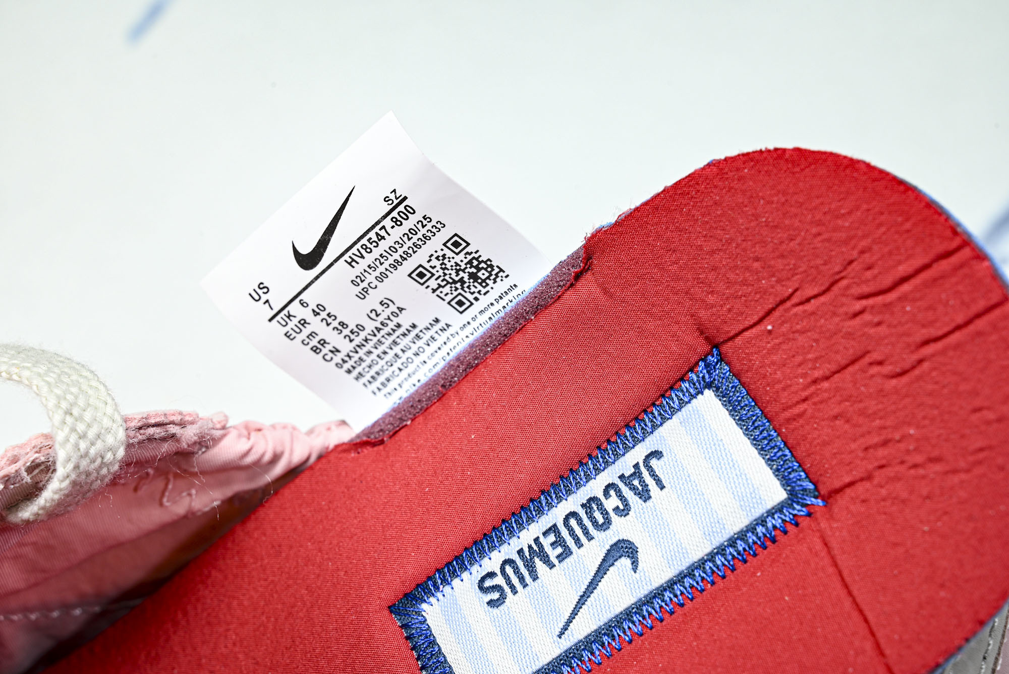 (纯原)NK Moon Shoe SP Jacquemus Off Noir (Women's) 粉红白