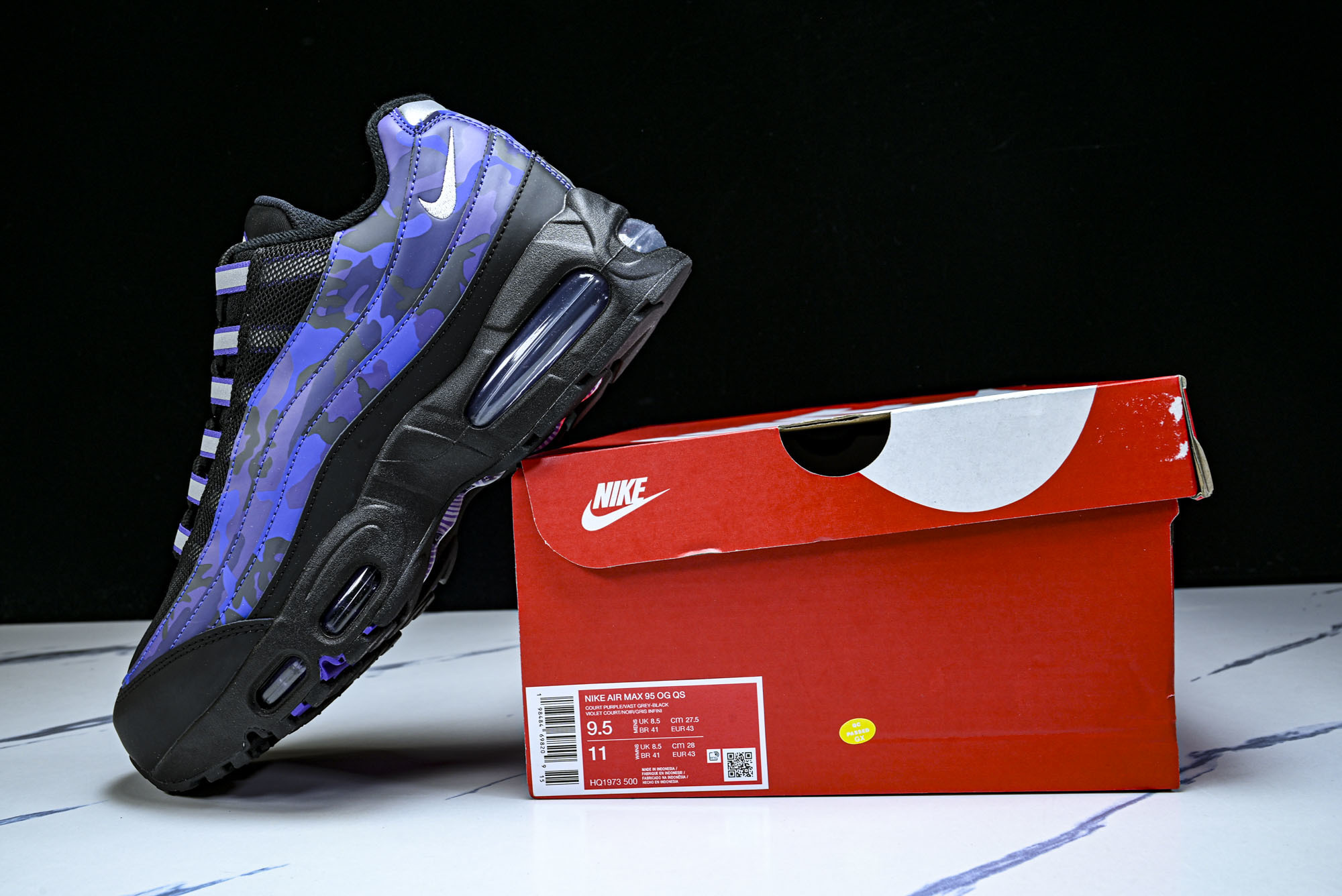 Nike Air Max 95 OG 复古减震气垫跑鞋 HQ1973-500原版1:1 制作 全套私模 