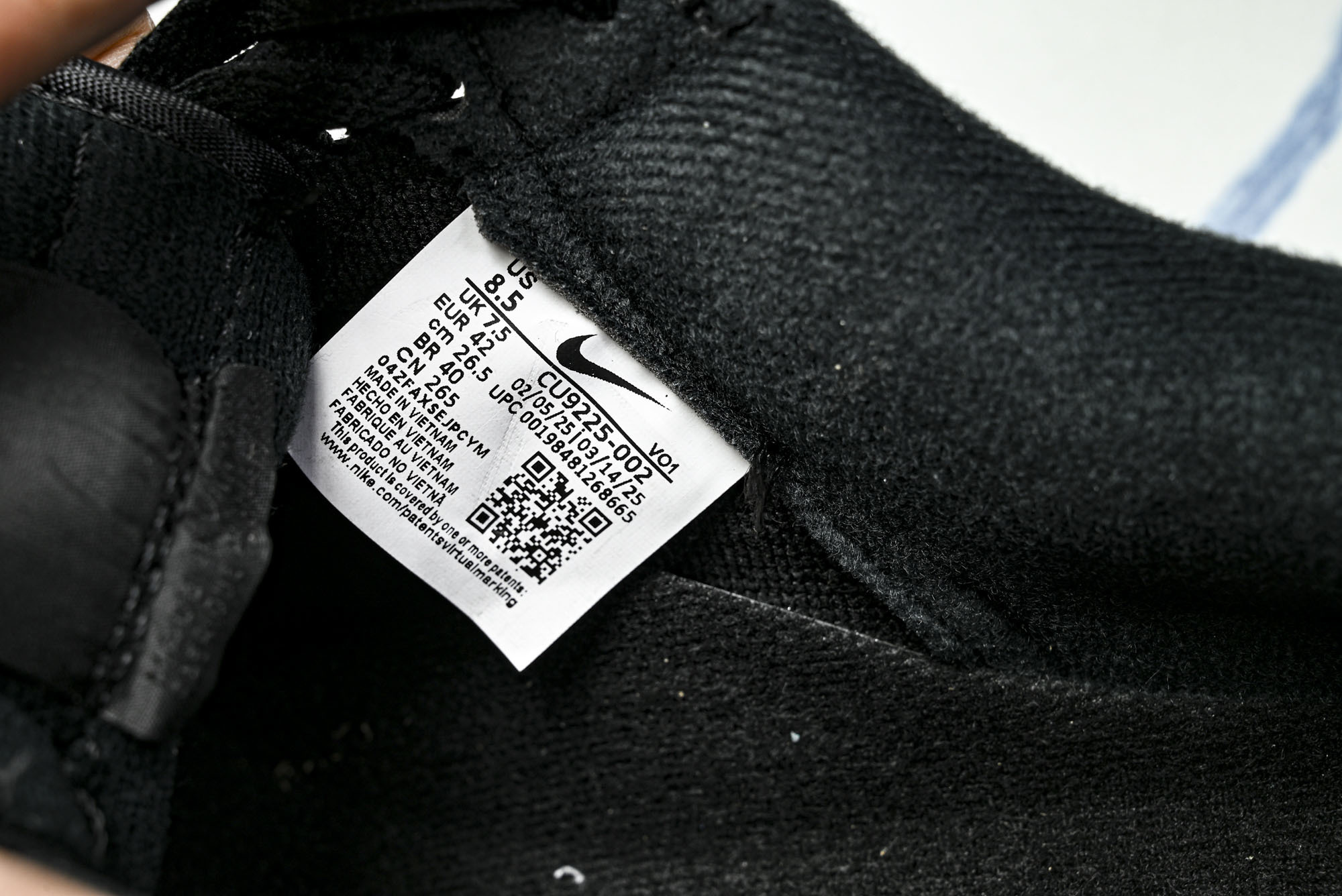 (MAX)NK Air Force 1 Low Supreme Black White 黑白 CU922