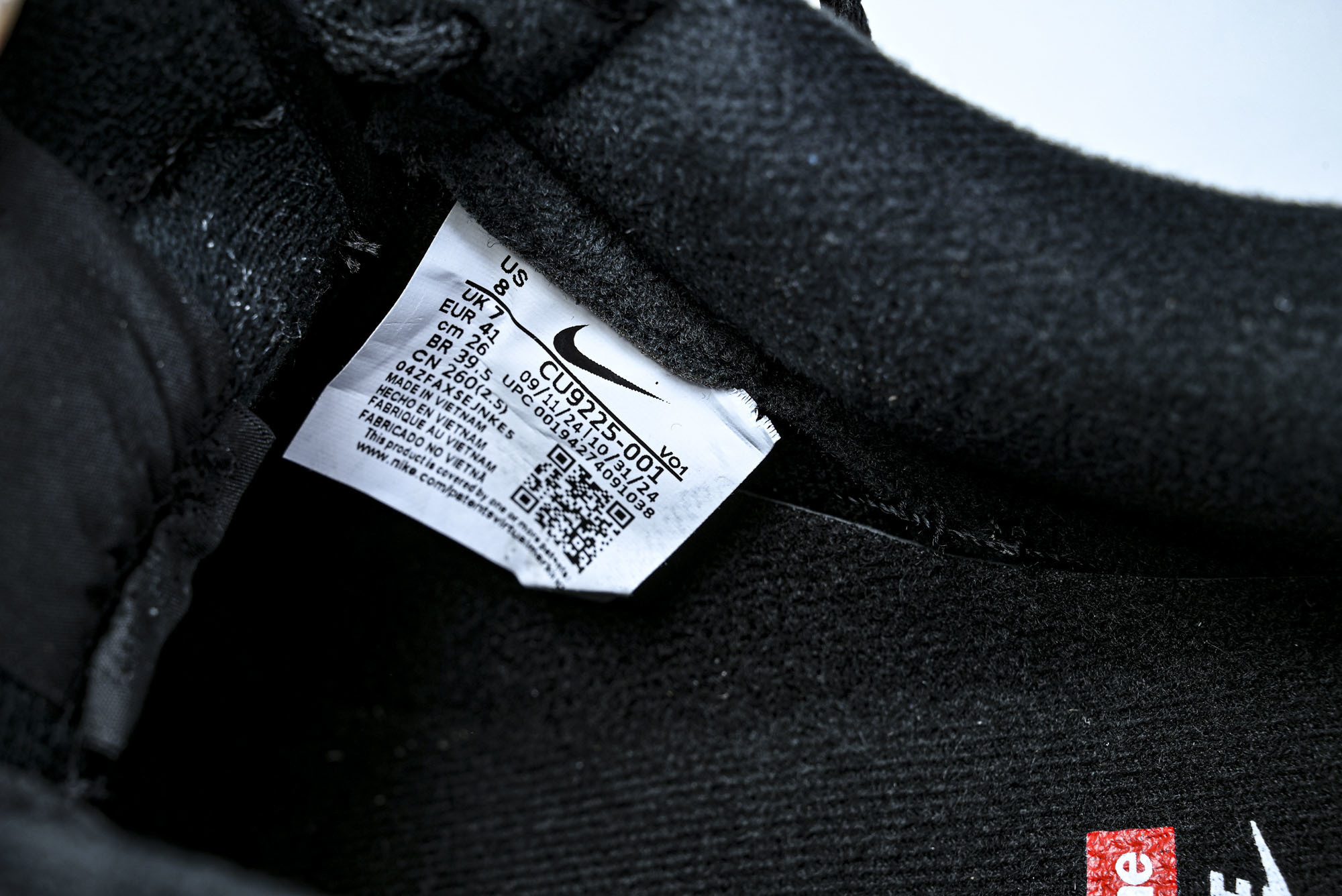 (MAX)NK Air Force 1 Low Supreme Black White 黑白 CU922