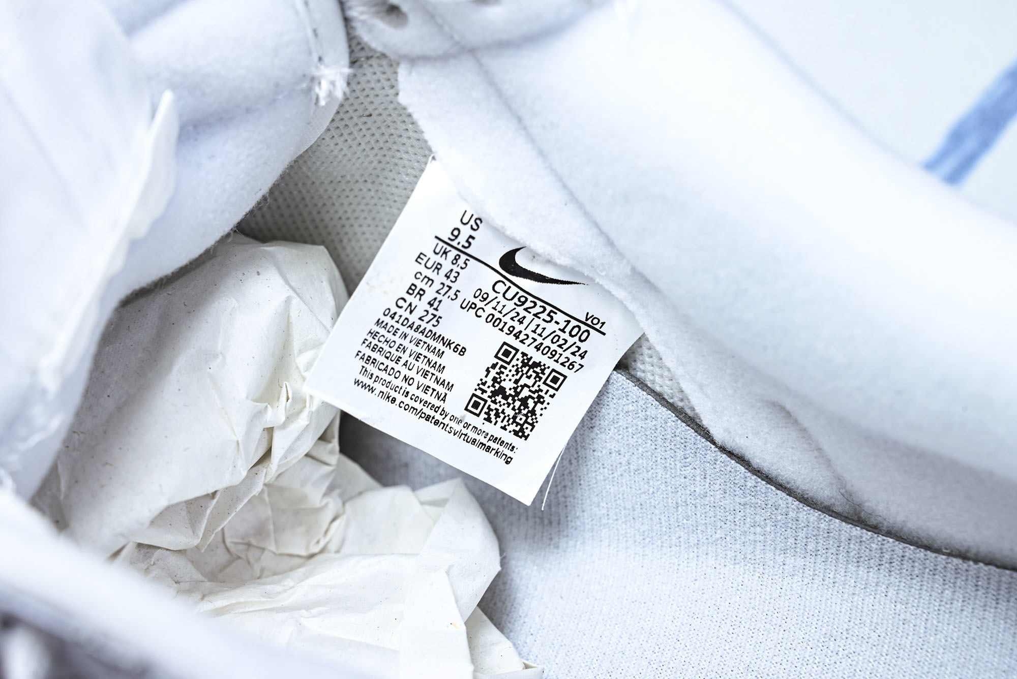 (MAX)NK Air Force 1 Low Supreme White 白色 CU9225-1003