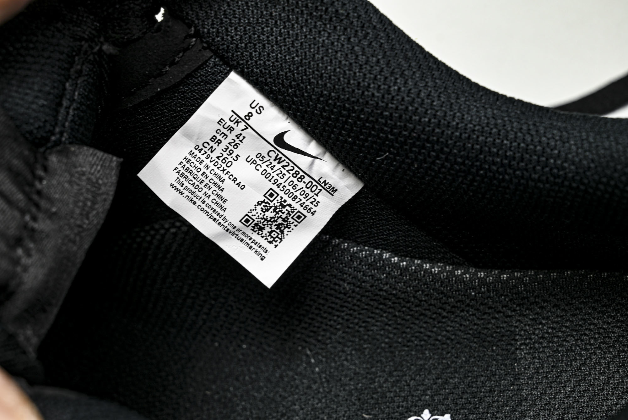 (MAX)NK Air Force 1 Low 07 AF1 全黑 CW2288 00135.5 36 