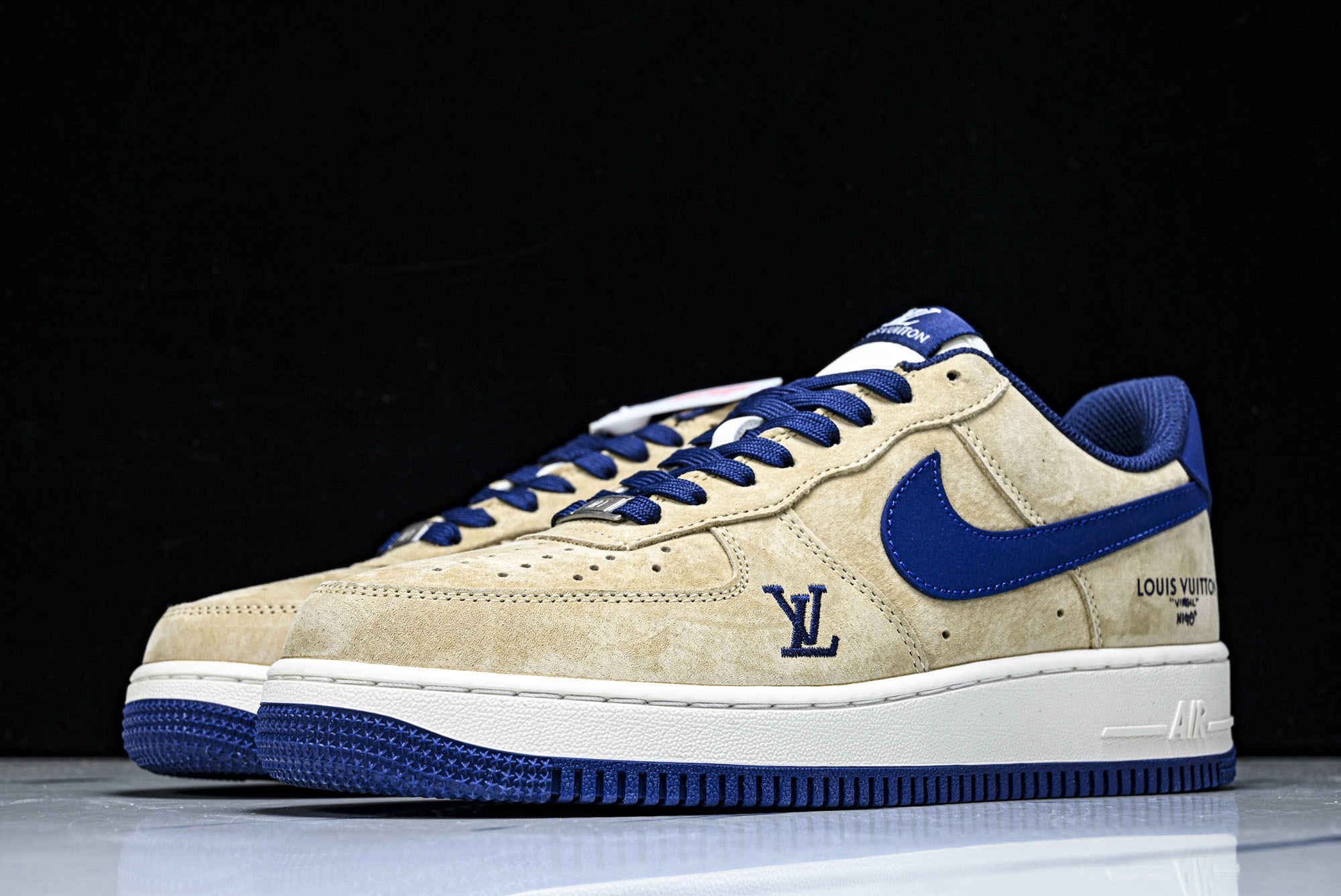 Nike Air Force 1'07 Low 联名 沙褐藏蓝 空军一号低帮休闲板鞋 FQ3545-30