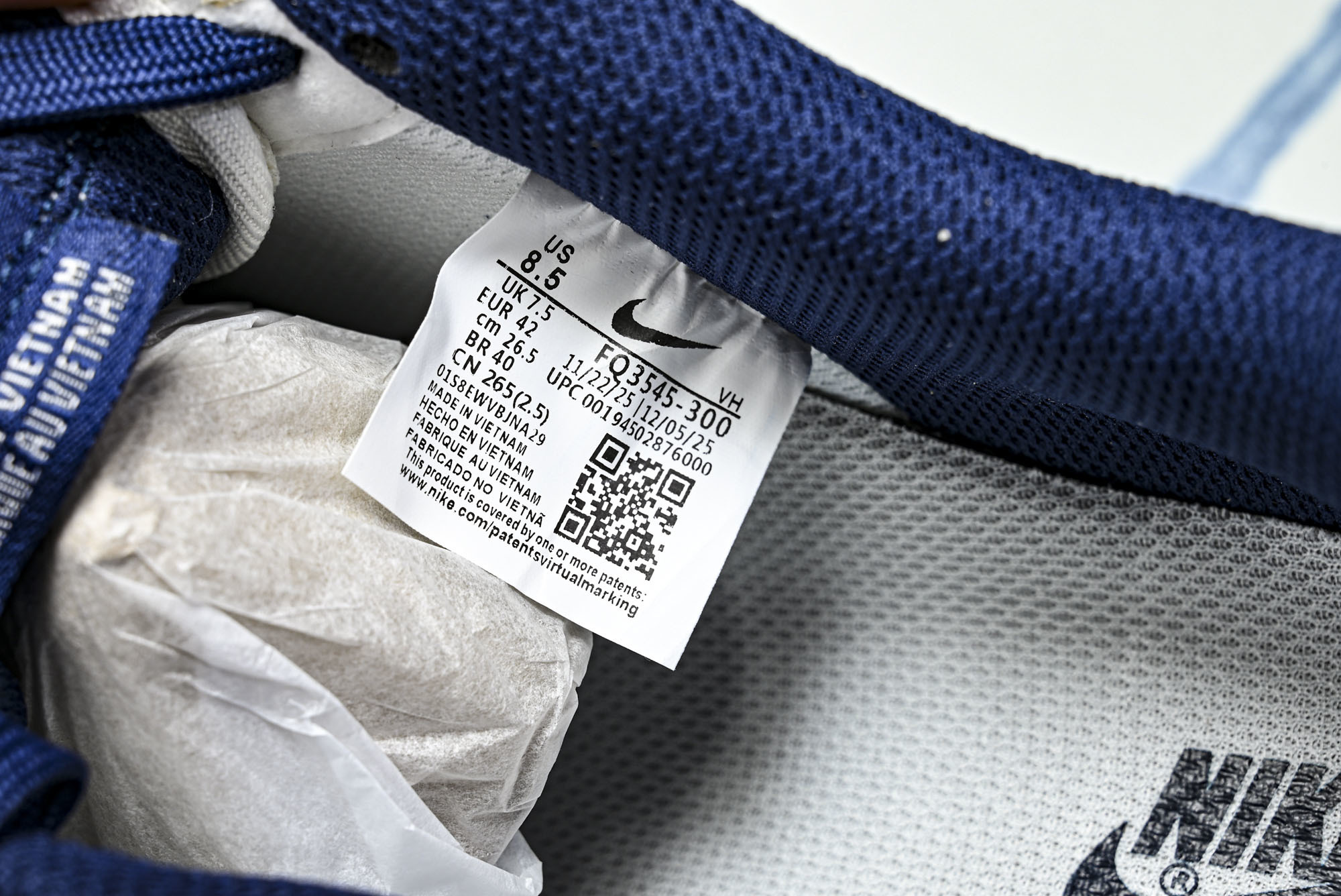 Nike Air Force 1'07 Low 联名 沙褐藏蓝 空军一号低帮休闲板鞋 FQ3545-30