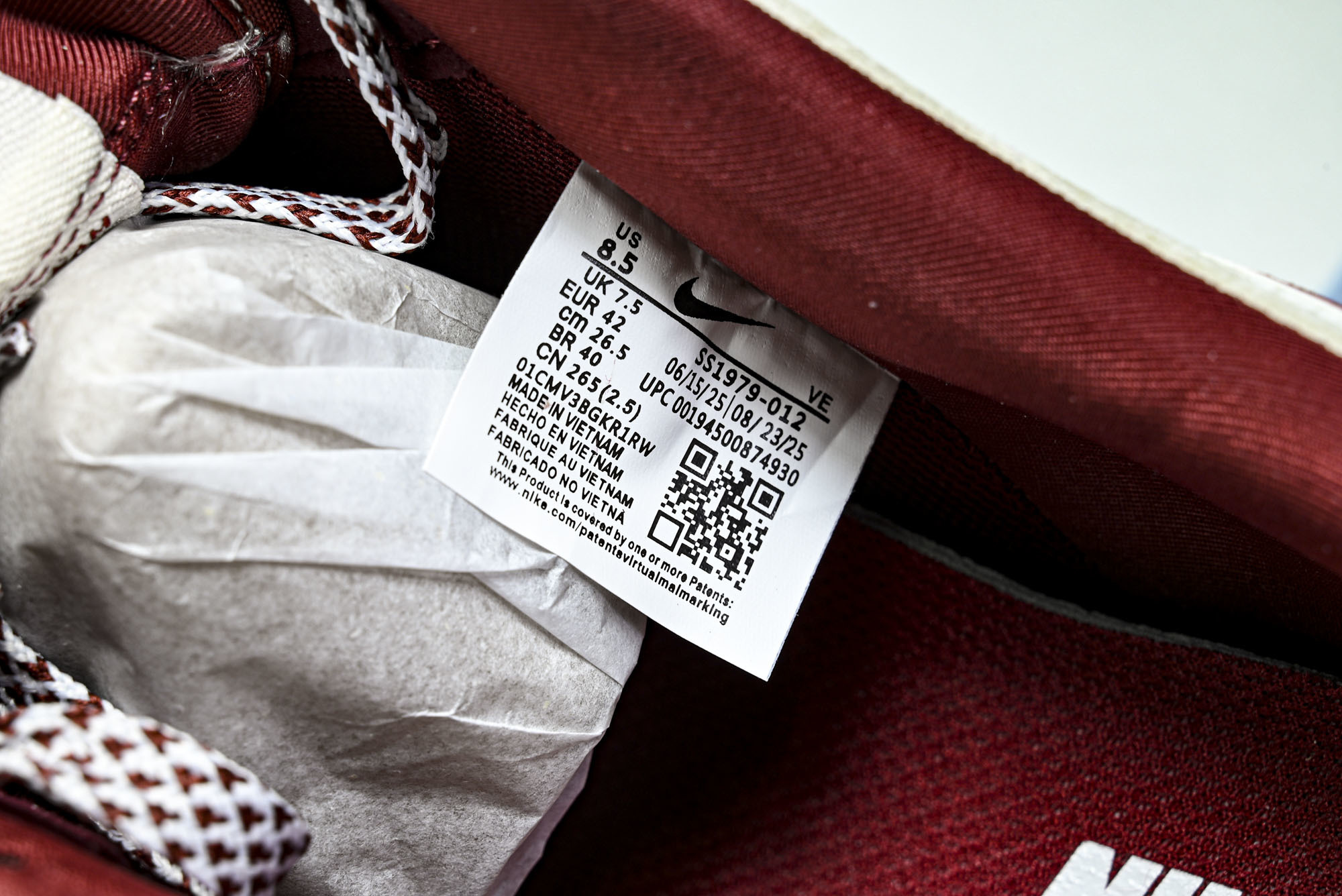 Nike Air Force 1'07 Low 浅米酒红 空军一号低帮休闲板鞋 SS1979-01236