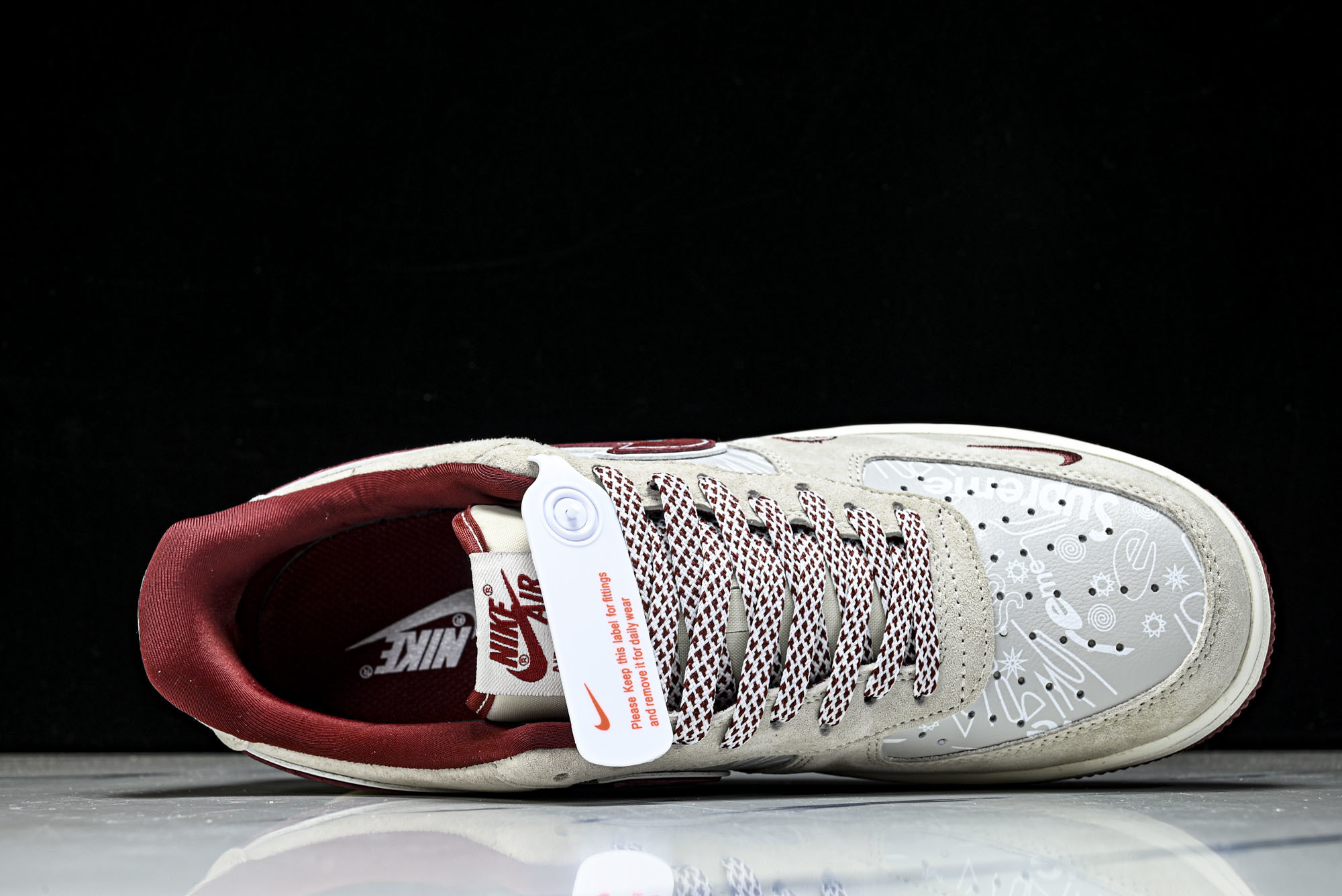 Nike Air Force 1'07 Low 浅米酒红 空军一号低帮休闲板鞋 SS1979-01236