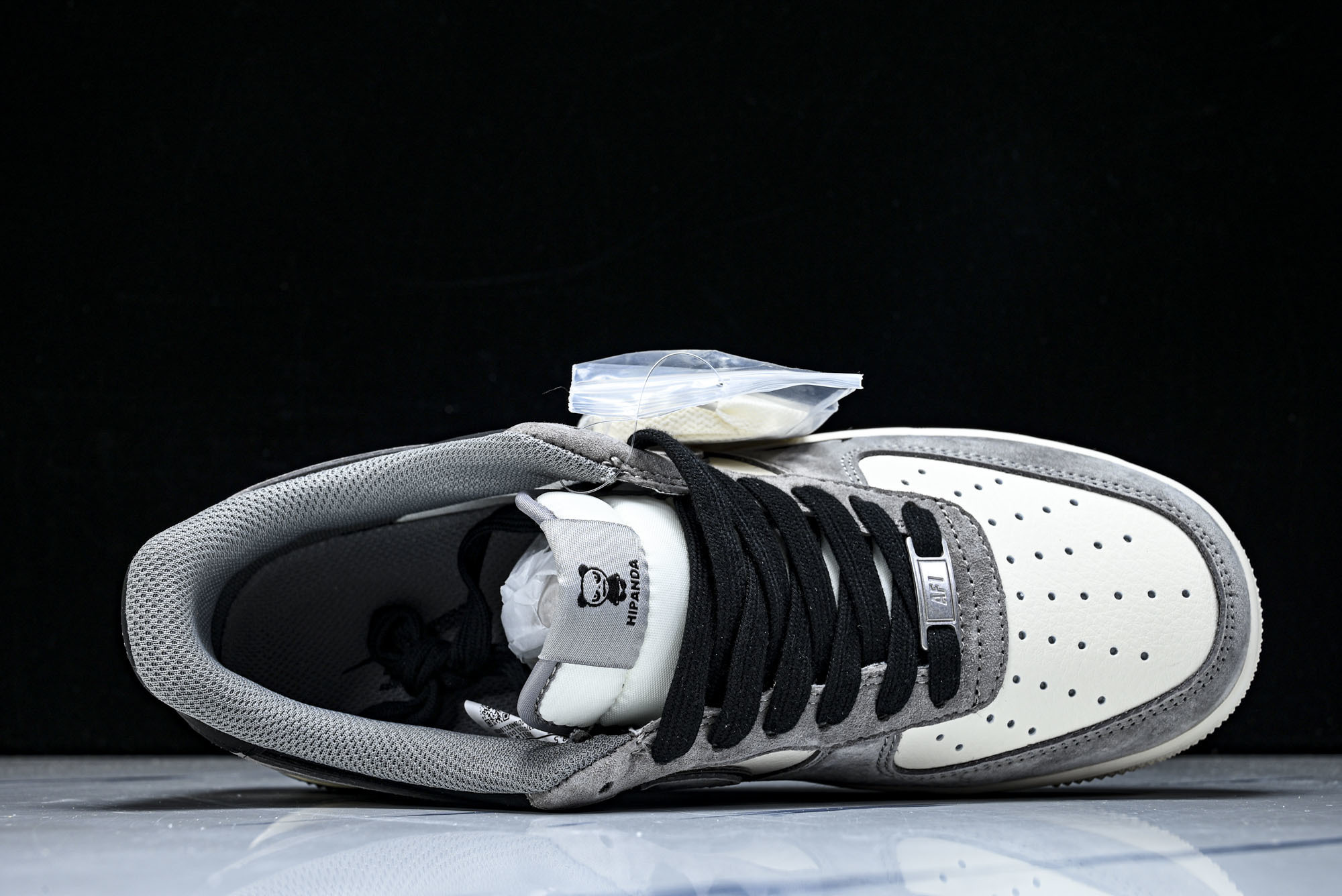 Nike Air Force 1'07 Low 暴力熊联名 黑灰拼接 空军一号低帮休闲板鞋 XD9314