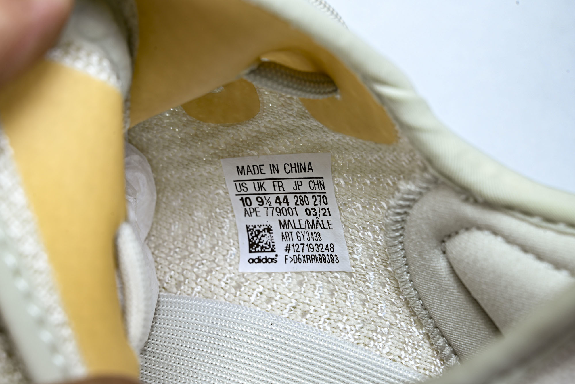 (PT.顶级版)Yeezy Boost 350 V2 Light“北极光”又称“变色龙”GY3438#开