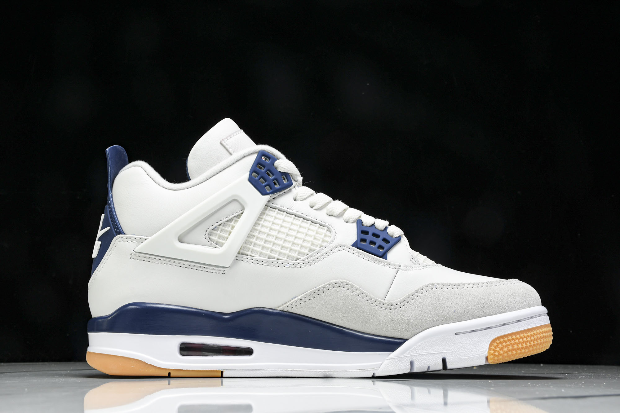 (OG原厂)NK SB x Air Jordan Air 4 Retro SP Navy 海军蓝 DR5