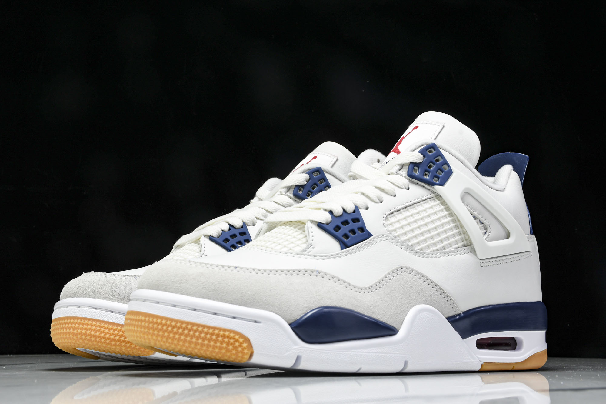 (OG原厂)NK SB x Air Jordan Air 4 Retro SP Navy 海军蓝 DR5
