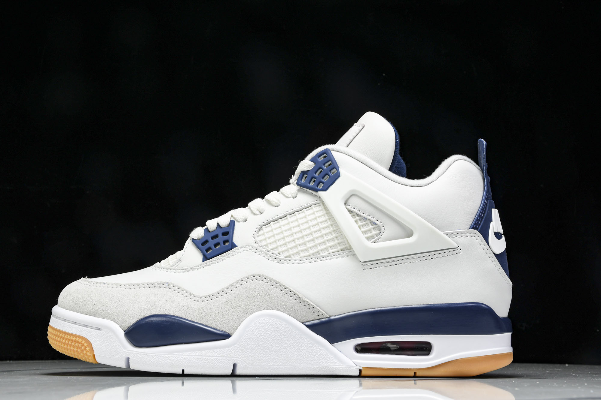 (OG原厂)NK SB x Air Jordan Air 4 Retro SP Navy 海军蓝 DR5