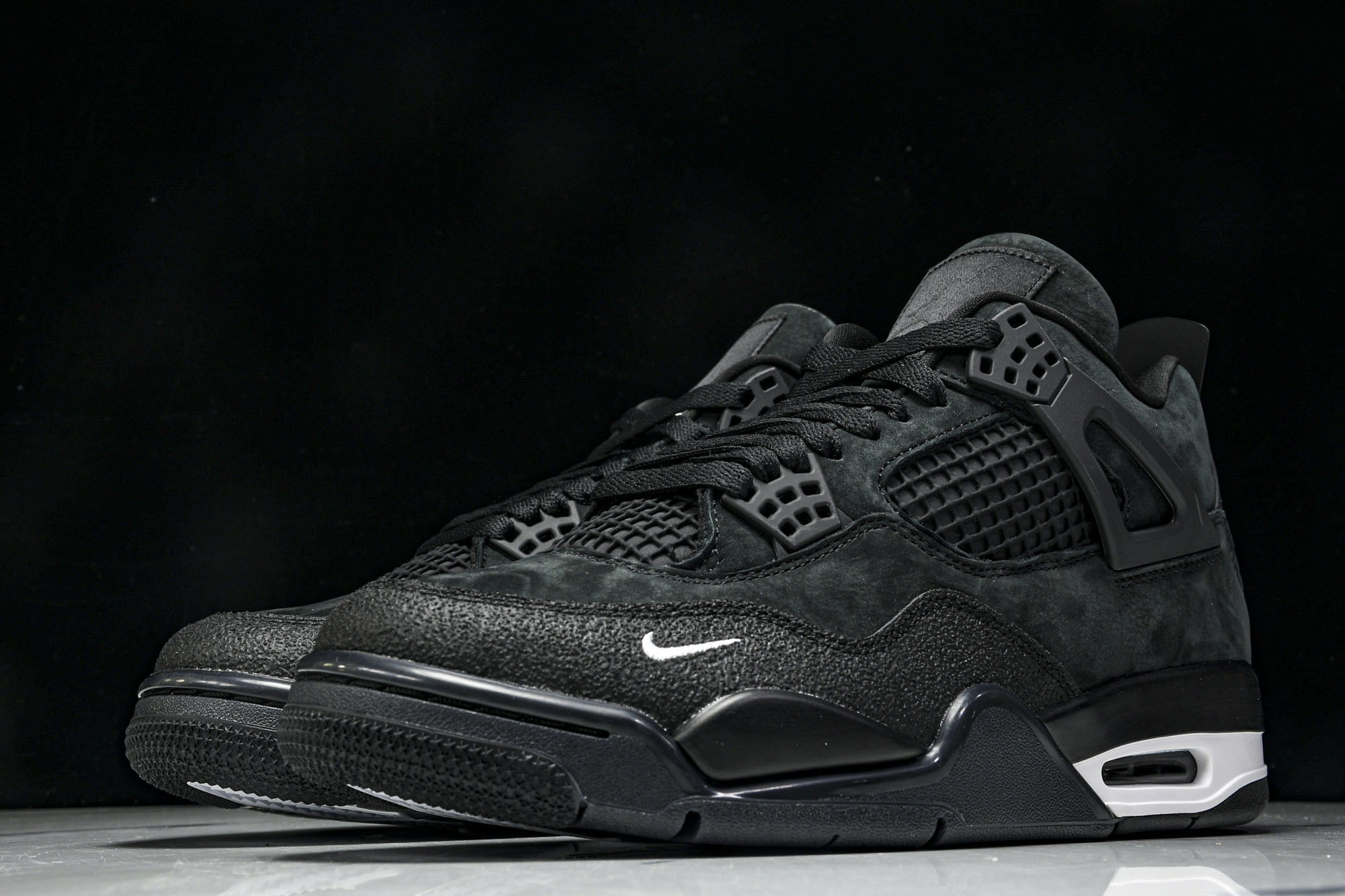 (OG原厂)Nigel Sylvester x Air Jordan 4 黑砖 HF4340-00140