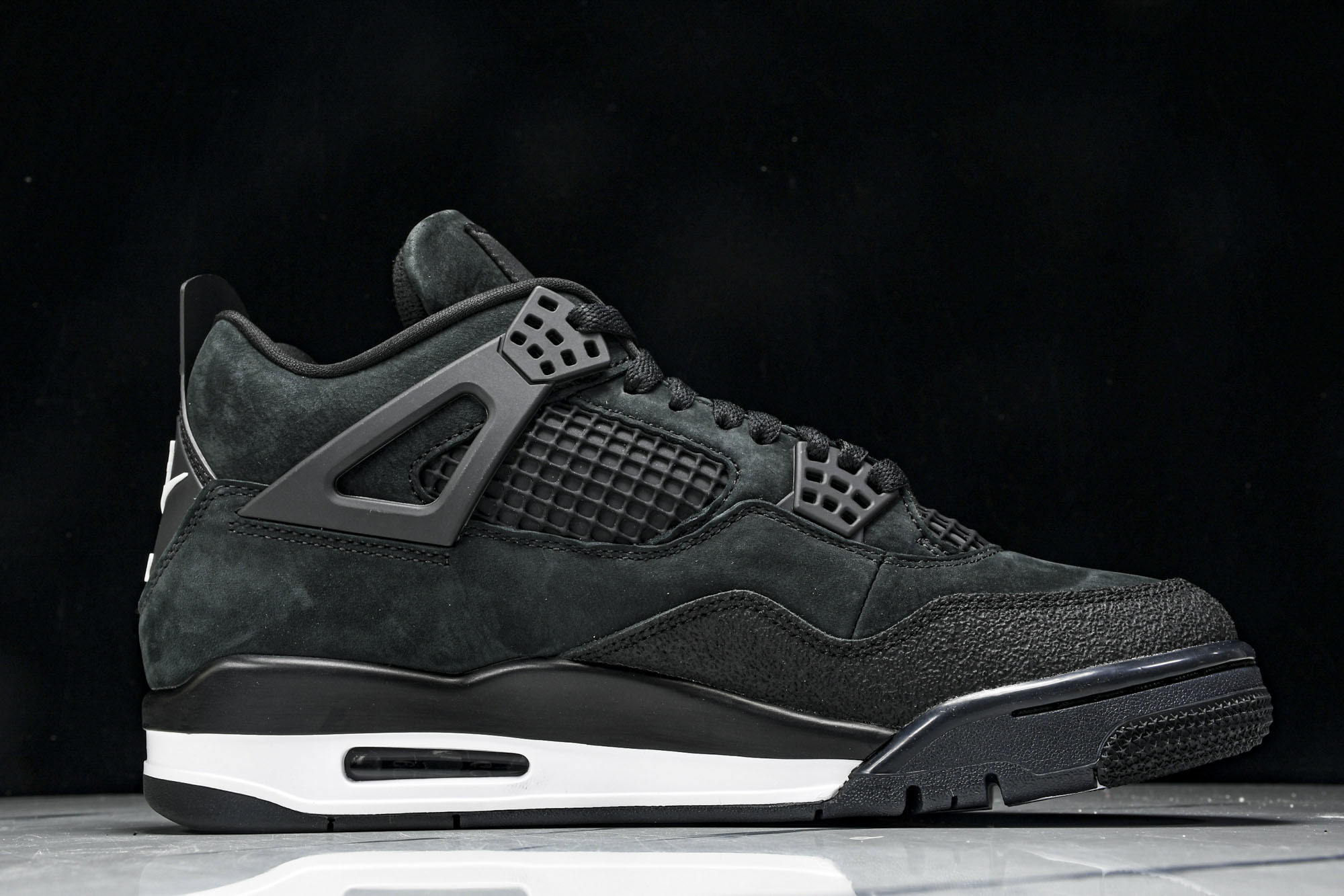 (OG原厂)Nigel Sylvester x Air Jordan 4 黑砖 HF4340-00140