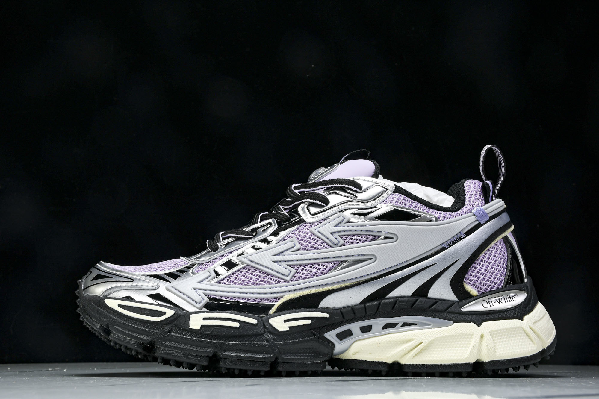 集合图(纯原)OFF WHITE 黑白三箭头登山厚底老爹鞋增高男女运动休闲鞋#穿上off--White 