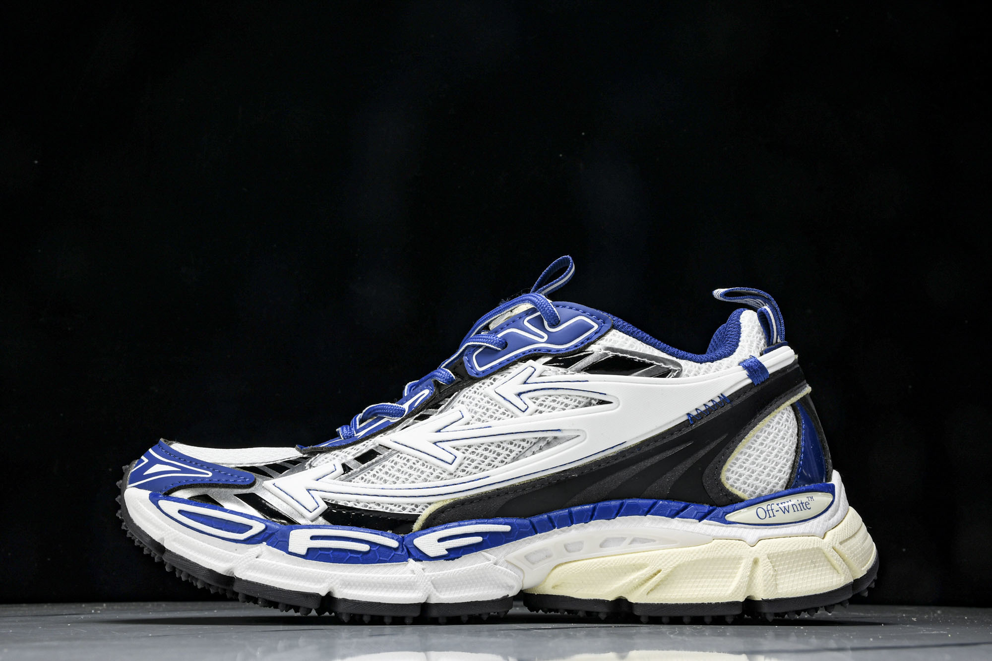 集合图(纯原)OFF WHITE 黑白三箭头登山厚底老爹鞋增高男女运动休闲鞋#穿上off--White 