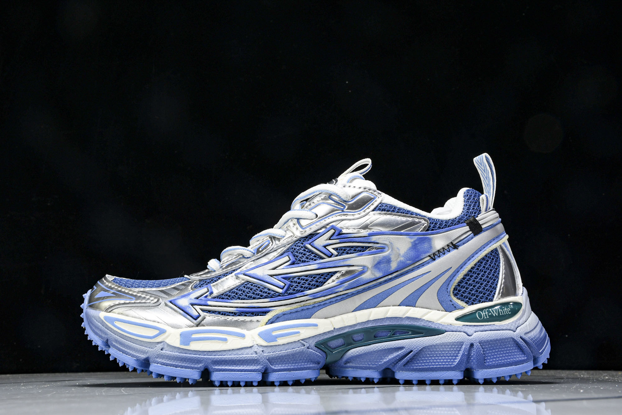 集合图(纯原)OFF WHITE 黑白三箭头登山厚底老爹鞋增高男女运动休闲鞋#穿上off--White 