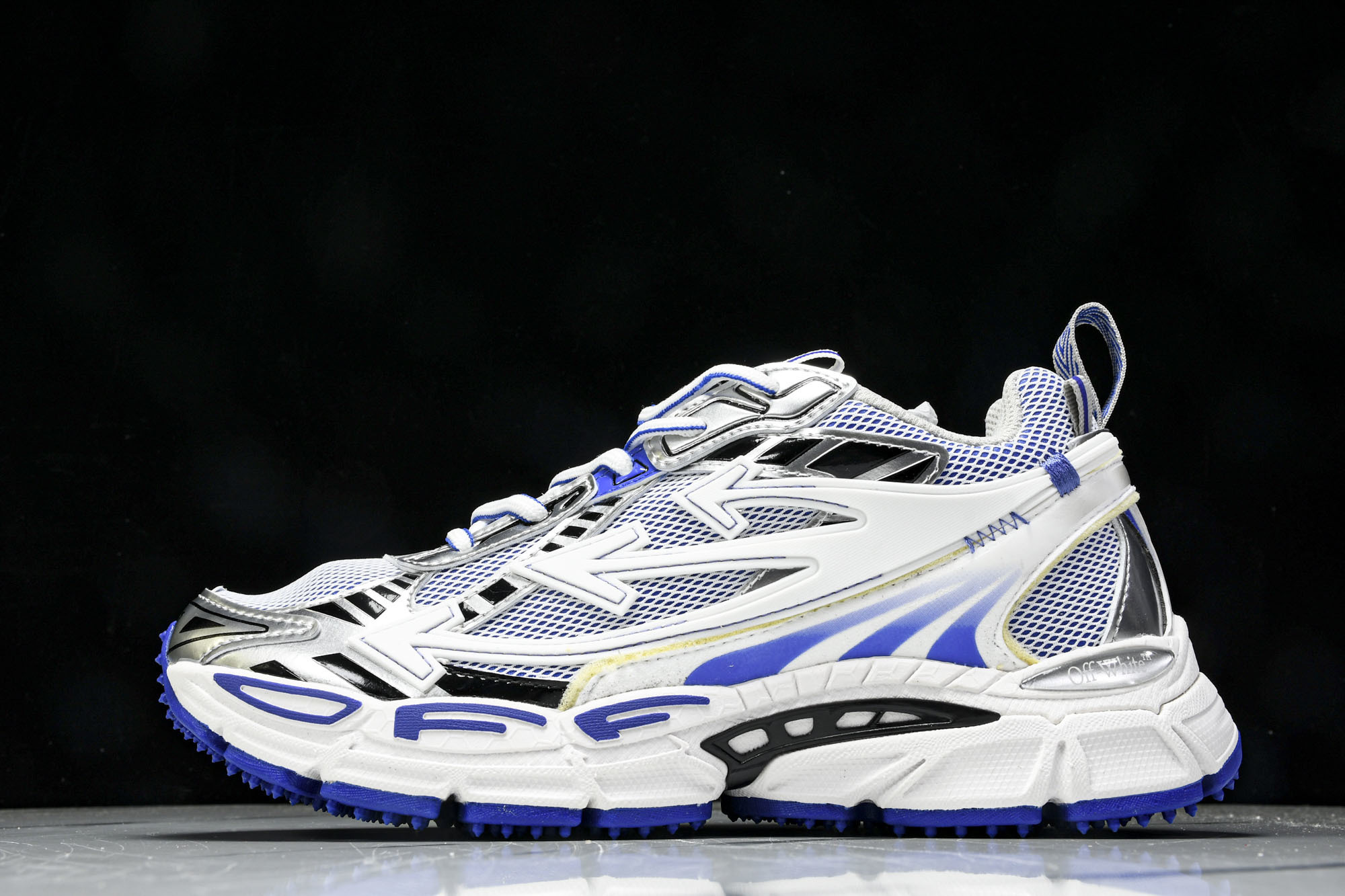 集合图(纯原)OFF WHITE 黑白三箭头登山厚底老爹鞋增高男女运动休闲鞋#穿上off--White 