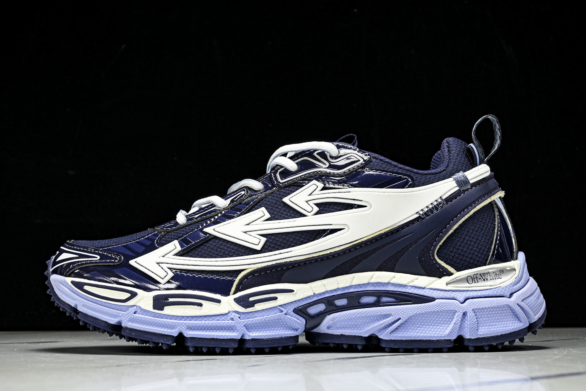 集合图(纯原)OFF WHITE 黑白三箭头登山厚底老爹鞋增高男女运动休闲鞋#穿上off--White 