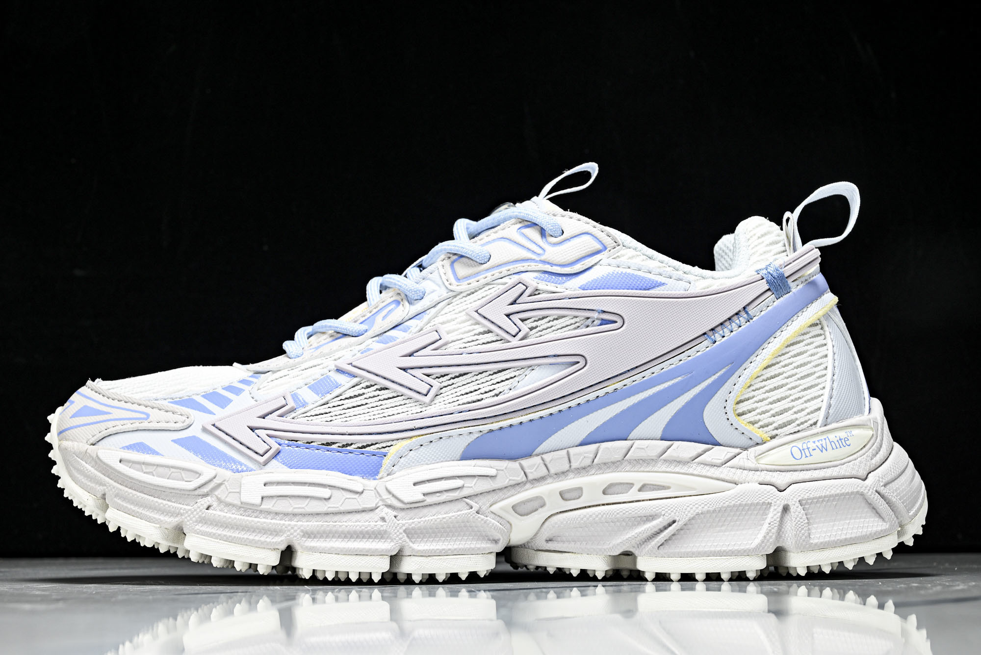 集合图(纯原)OFF WHITE 黑白三箭头登山厚底老爹鞋增高男女运动休闲鞋#穿上off--White 