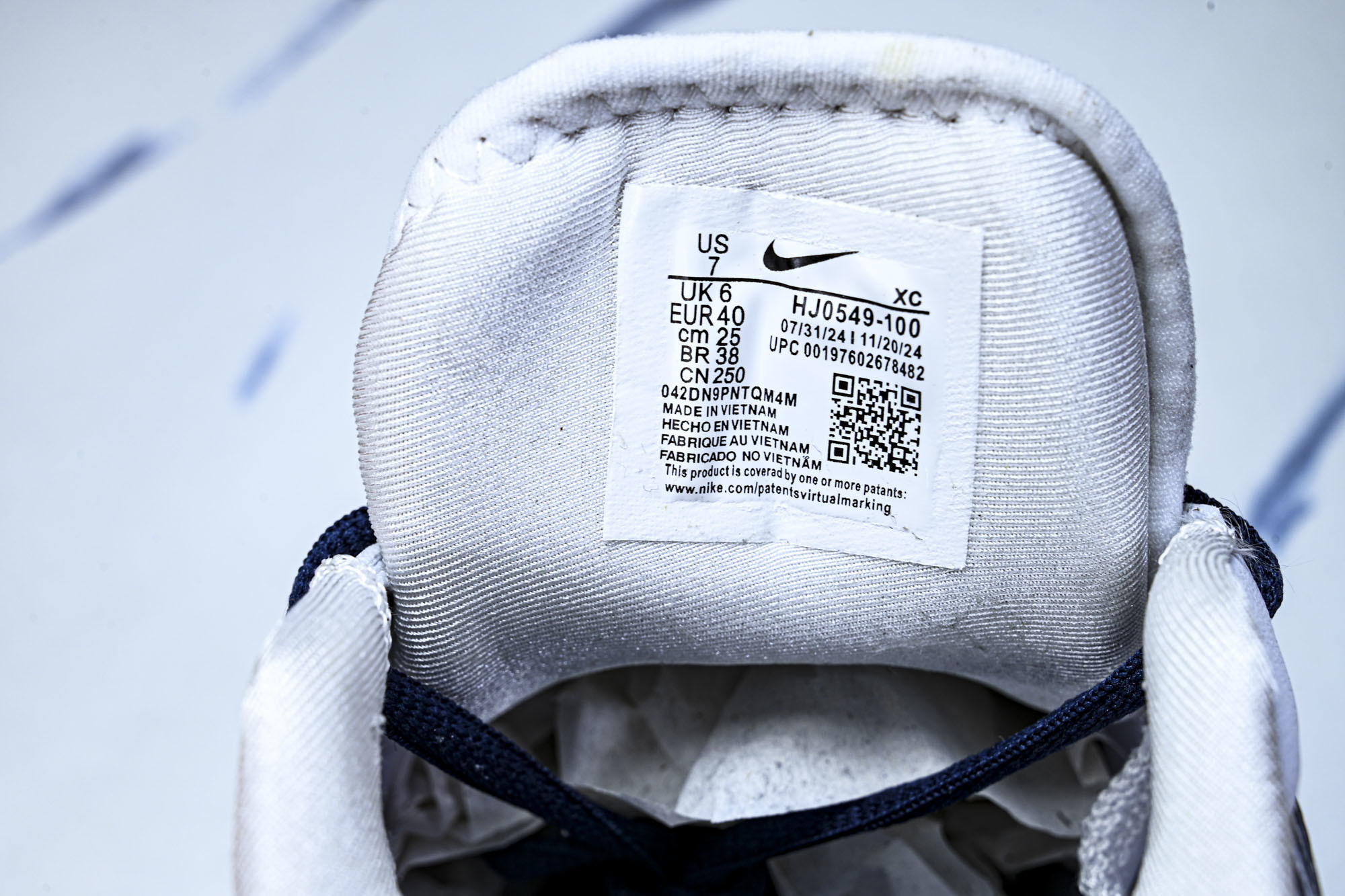 Nike/耐克Vapor 12男女士缓震运动耐磨网球鞋HJ0549-100Size 36 36.5 37