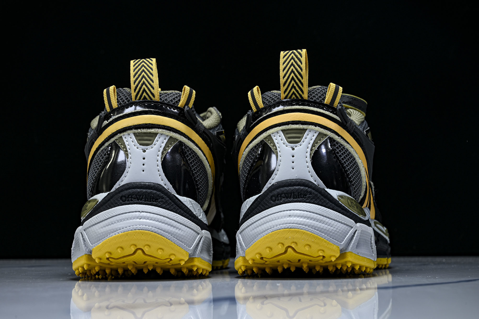 (PT.纯原)OFF WHITE 黑白三箭头登山厚底老爹鞋增高男女运动休闲鞋#穿上off--White 