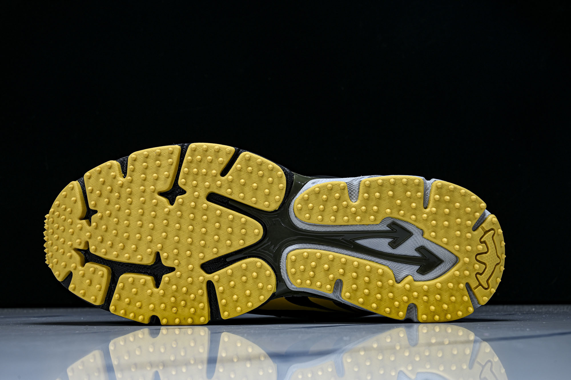 (PT.纯原)OFF WHITE 黑白三箭头登山厚底老爹鞋增高男女运动休闲鞋#穿上off--White 