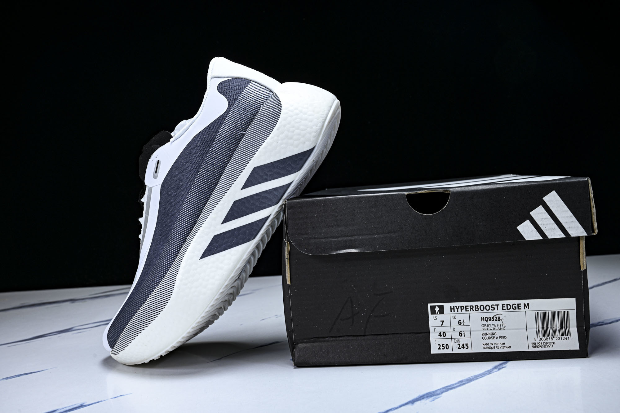 (纯原)Adidas HyperBoost Edge M 阿迪达斯全新爆米花透气缓震跑步鞋HQ9528尺