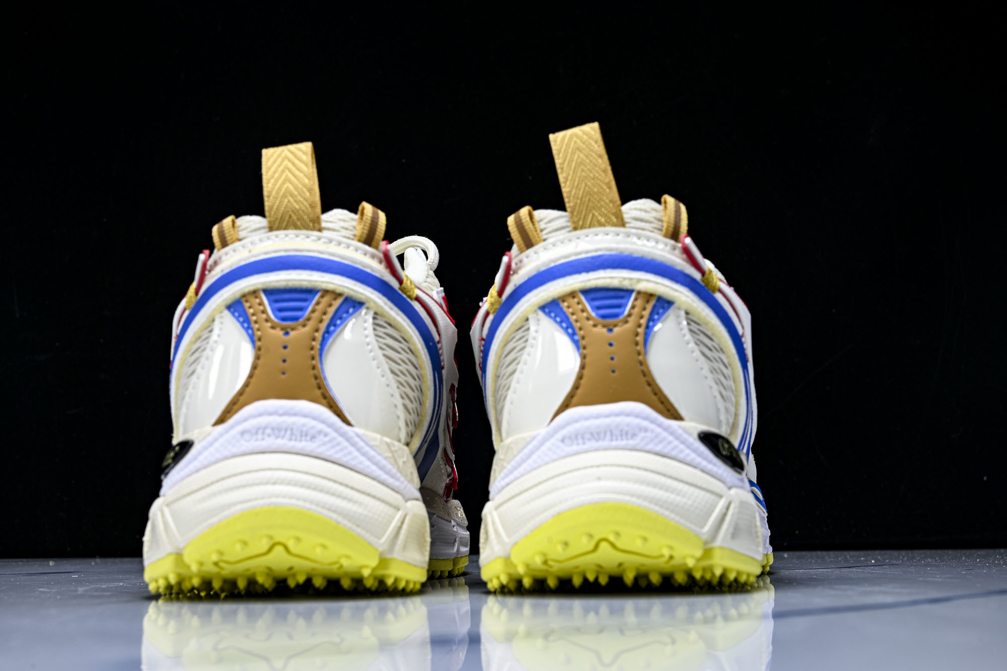 (PT.纯原)OFF WHITE 黑白三箭头登山厚底老爹鞋增高男女运动休闲鞋#穿上off--White 