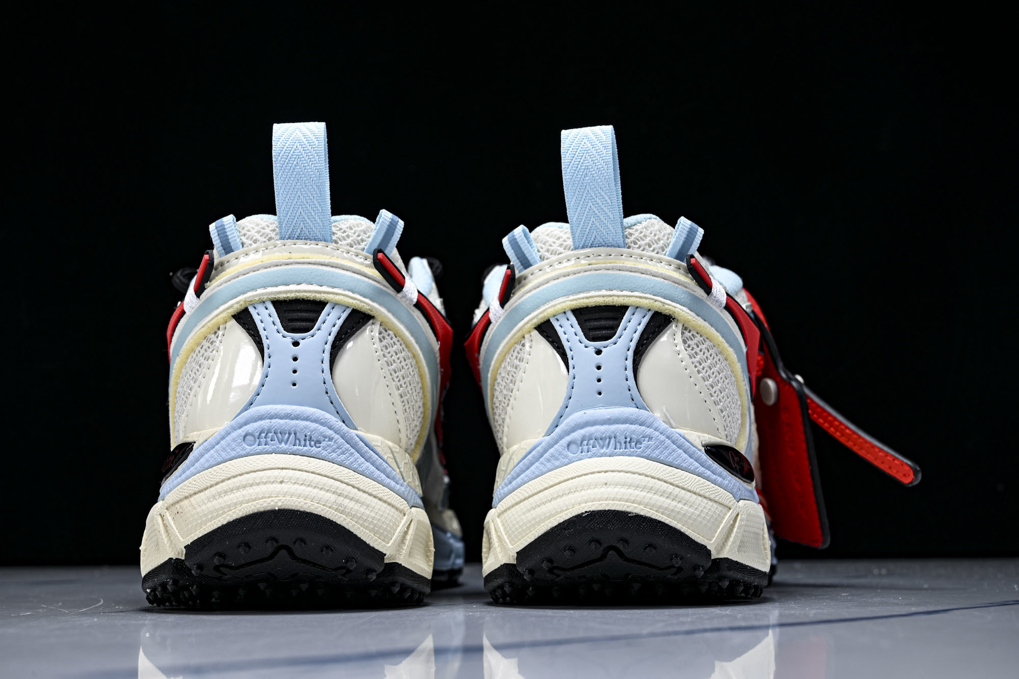 (PT.纯原)OFF WHITE 黑白三箭头登山厚底老爹鞋增高男女运动休闲鞋#穿上off--White 