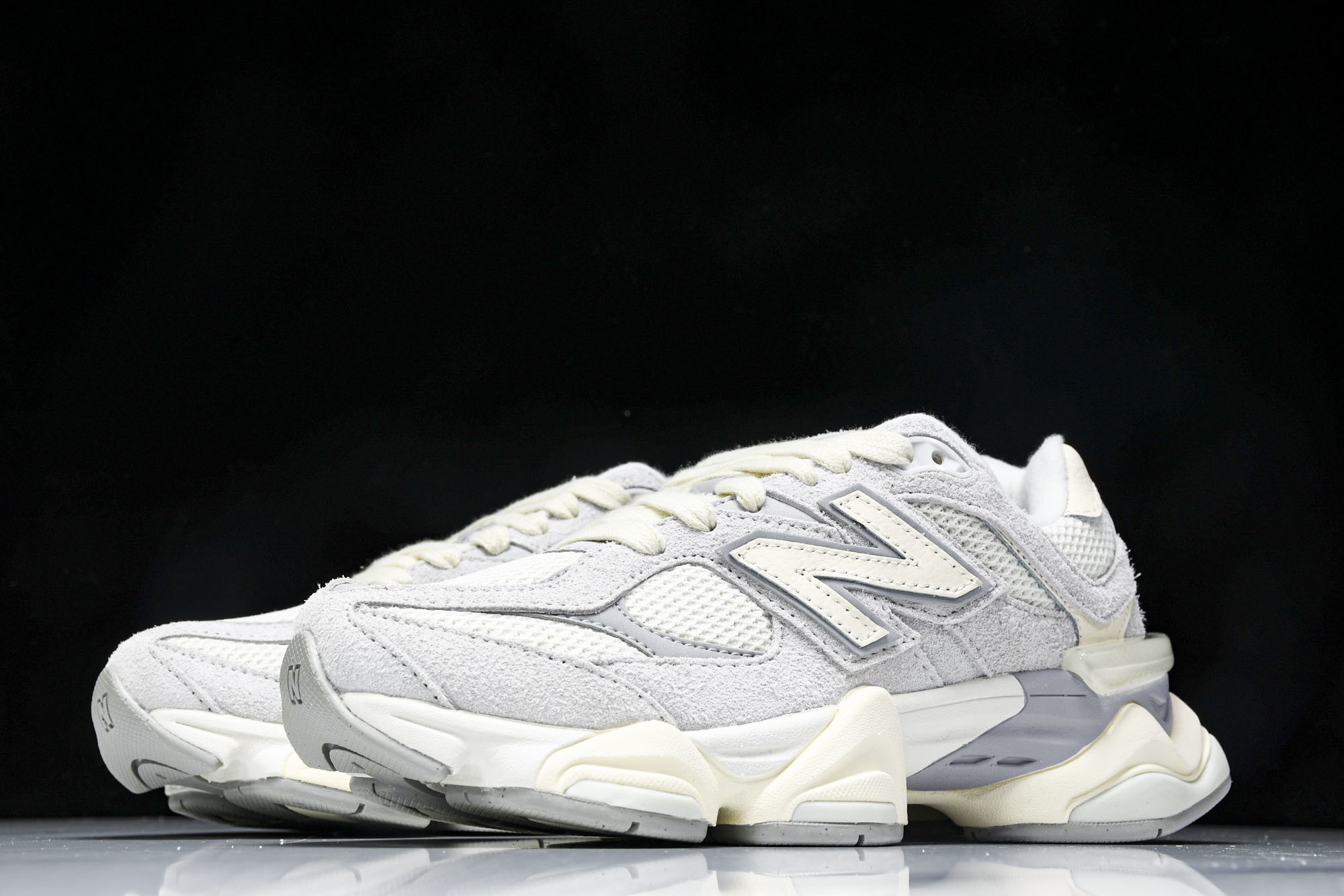 Joe Freshgoods x New Balance NB9060 复古休闲运动慢跑鞋 白灰白色 U