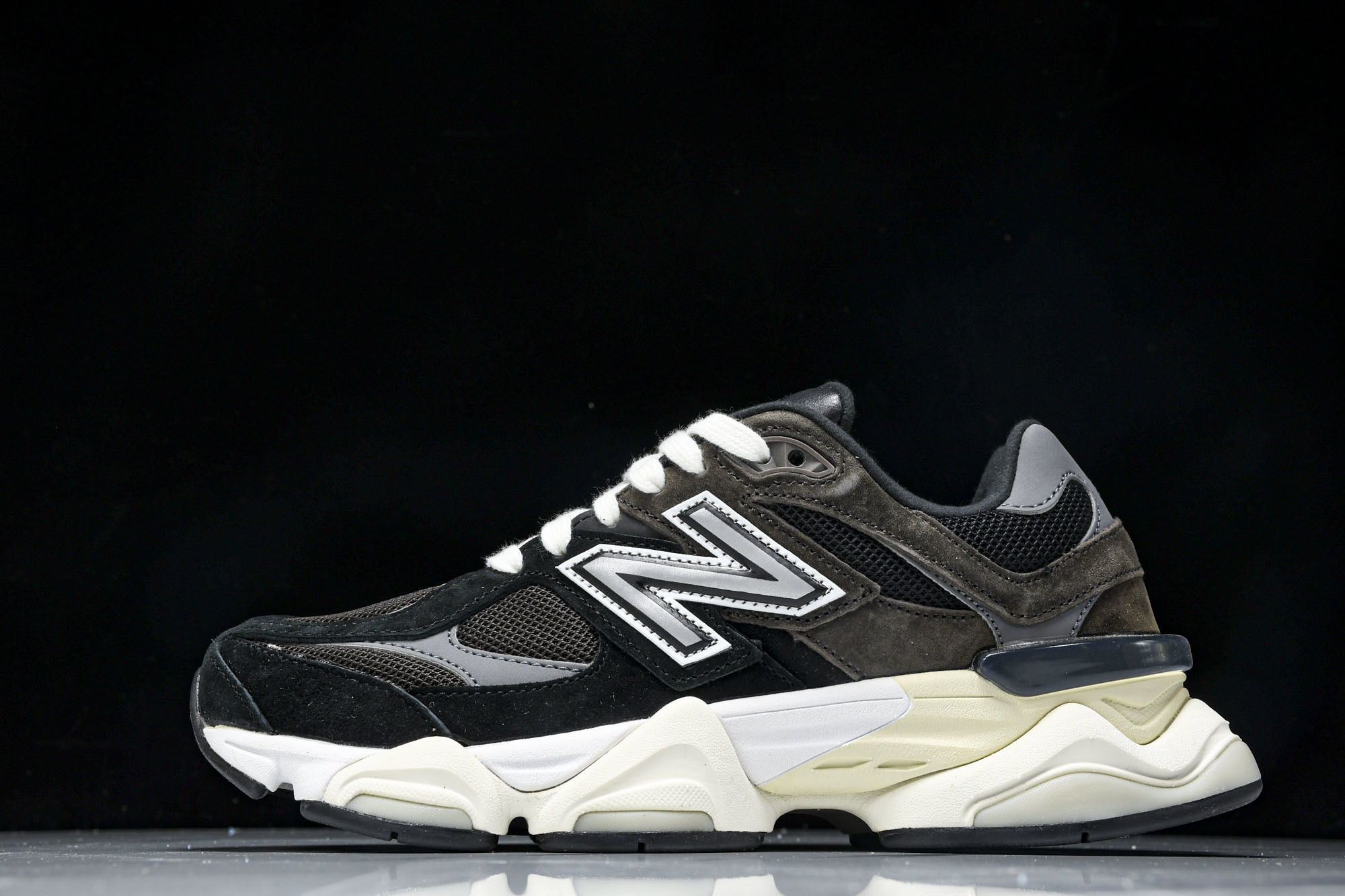 Joe Freshgoods x New Balance NB9060 复古休闲运动慢跑鞋 黑咖啡色 U