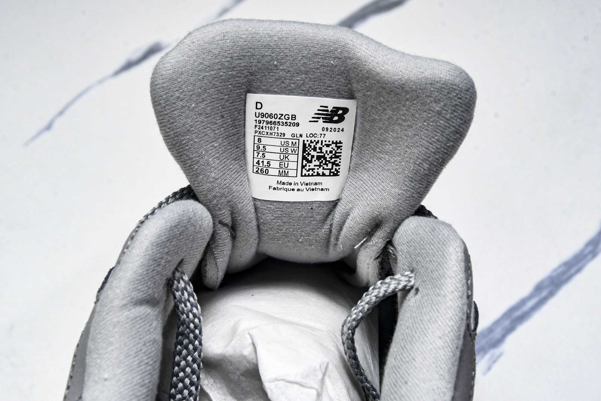 New Balance NB9060 复古休闲运动慢跑鞋 U9060ZGB#原档案3D模具，原纸板，原厂