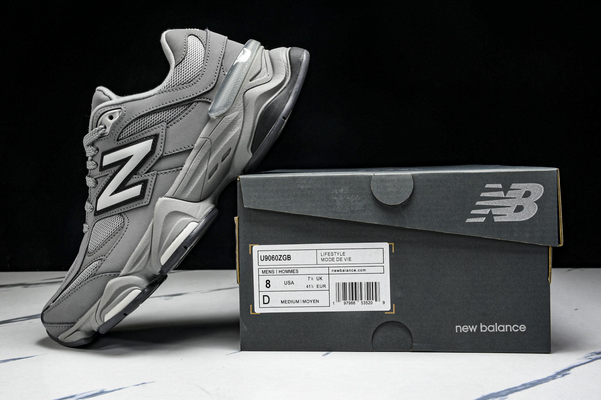 New Balance NB9060 复古休闲运动慢跑鞋 U9060ZGB#原档案3D模具，原纸板，原厂