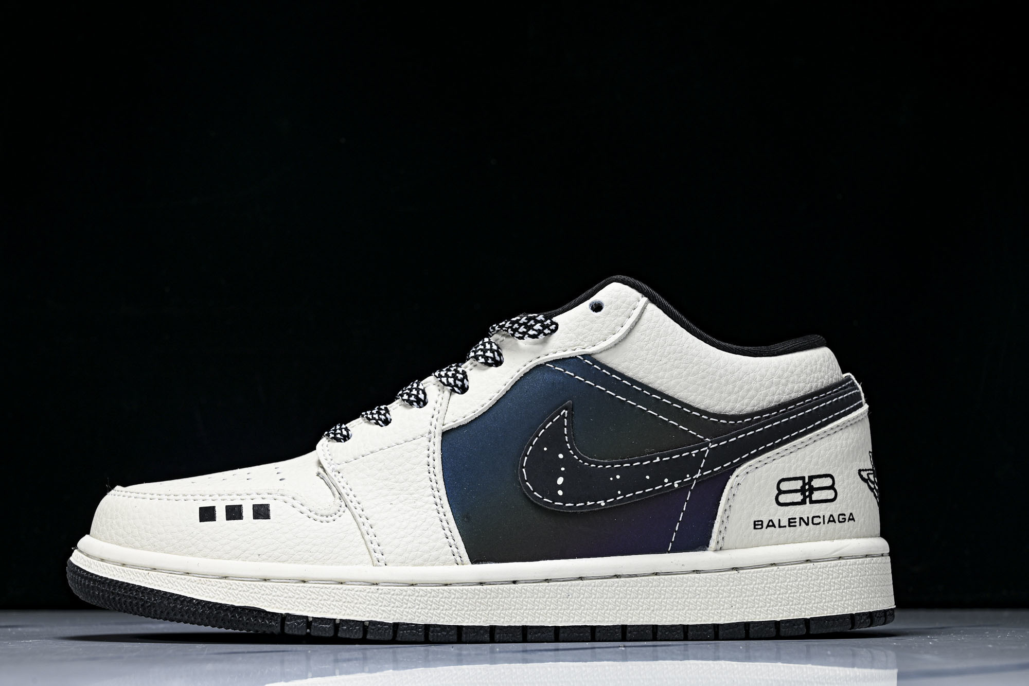 Air Jordan 1 Low AJ1 乔1斯图西联名 高端定制 低帮复古篮球鞋LL8888 0073