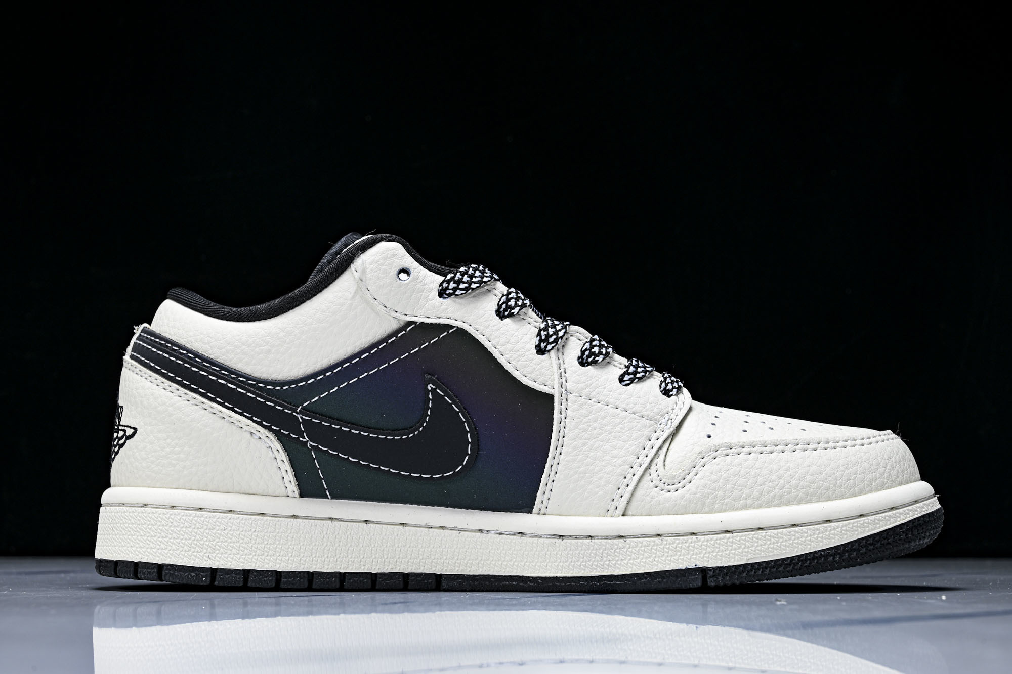 Air Jordan 1 Low AJ1 乔1斯图西联名 高端定制 低帮复古篮球鞋LL8888 0073